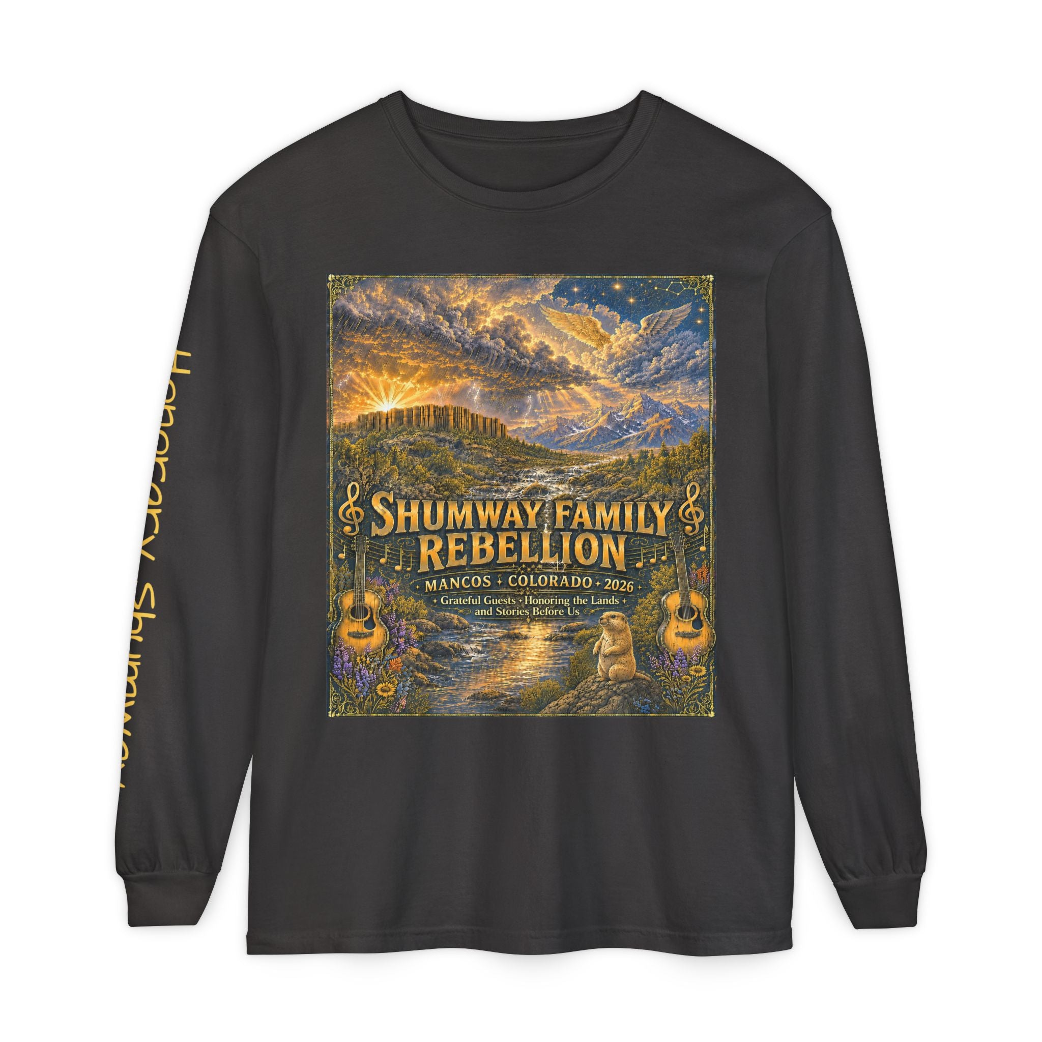 Honorary Shumway Family Rebellion Tour Long Sleeve Shirt | Band Poster Tee