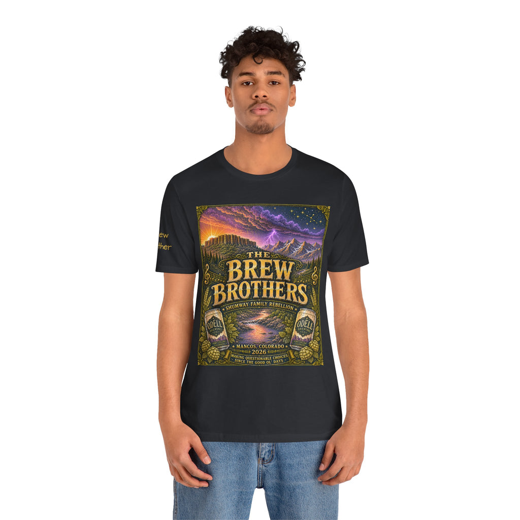 Brew Brother - Family Rebellion tour tee | Concert Poster T-shirt, Acoustic Folk Design