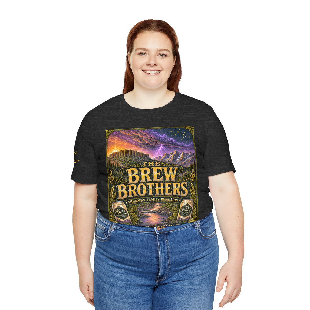 Brew Brother - Family Rebellion tour tee | Concert Poster T-shirt, Acoustic Folk Design