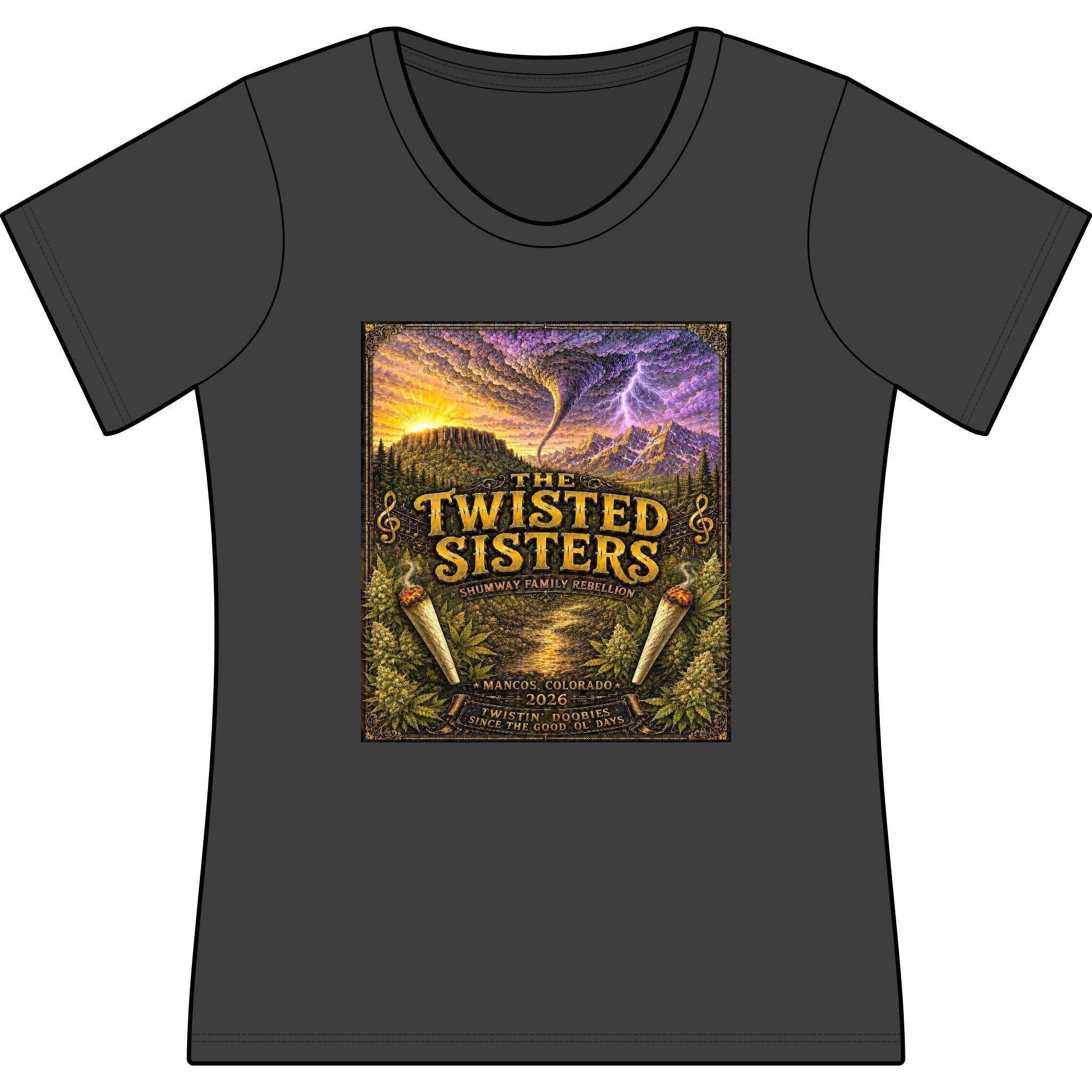 The Twisted Sisters Shumway Family Rebellion Poster Tee