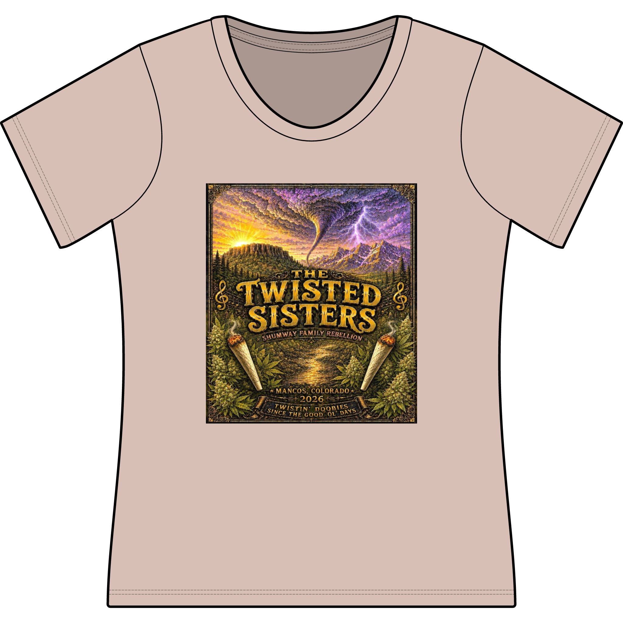 The Twisted Sisters Shumway Family Rebellion Poster Tee