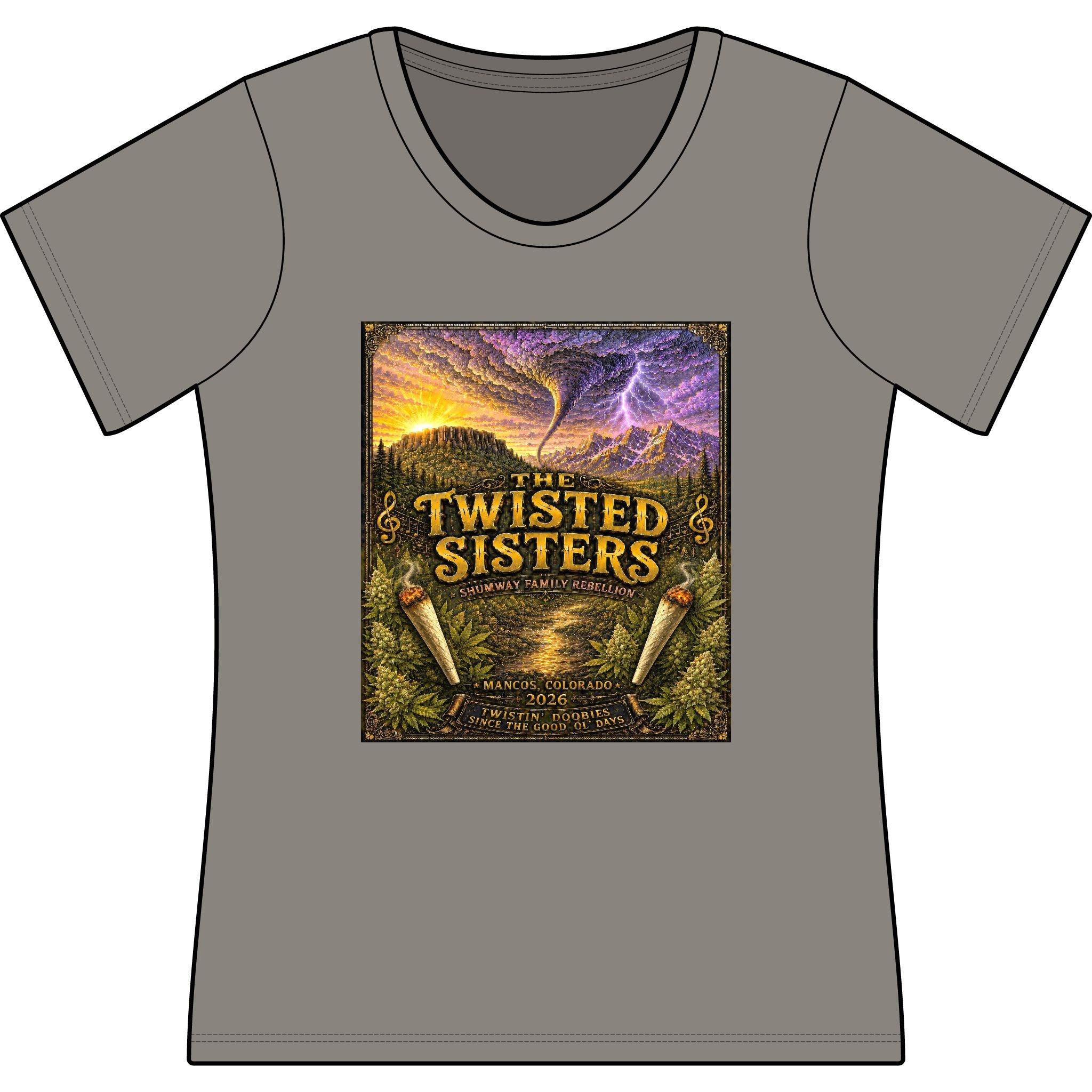 The Twisted Sisters Shumway Family Rebellion Poster Tee