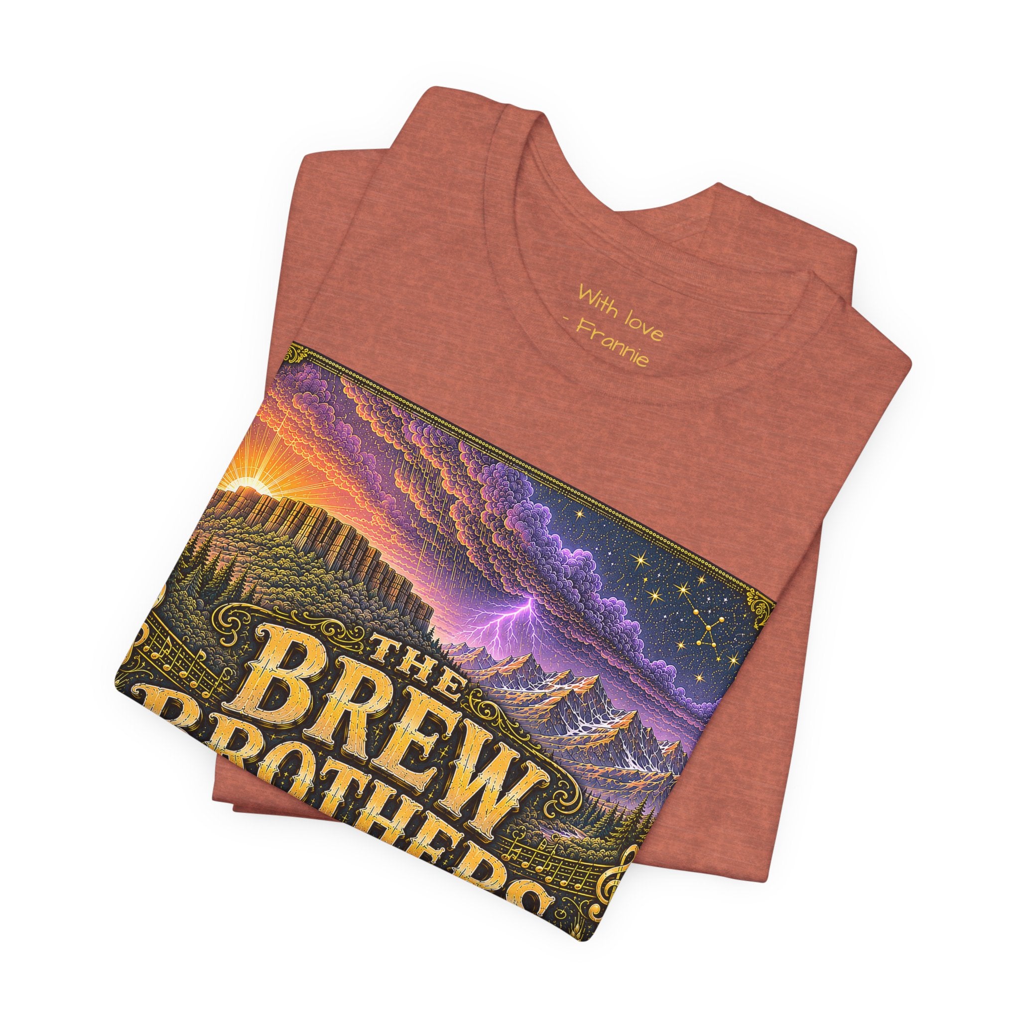 Brew Brother - Family Rebellion tour tee | Concert Poster T-shirt, Acoustic Folk Design
