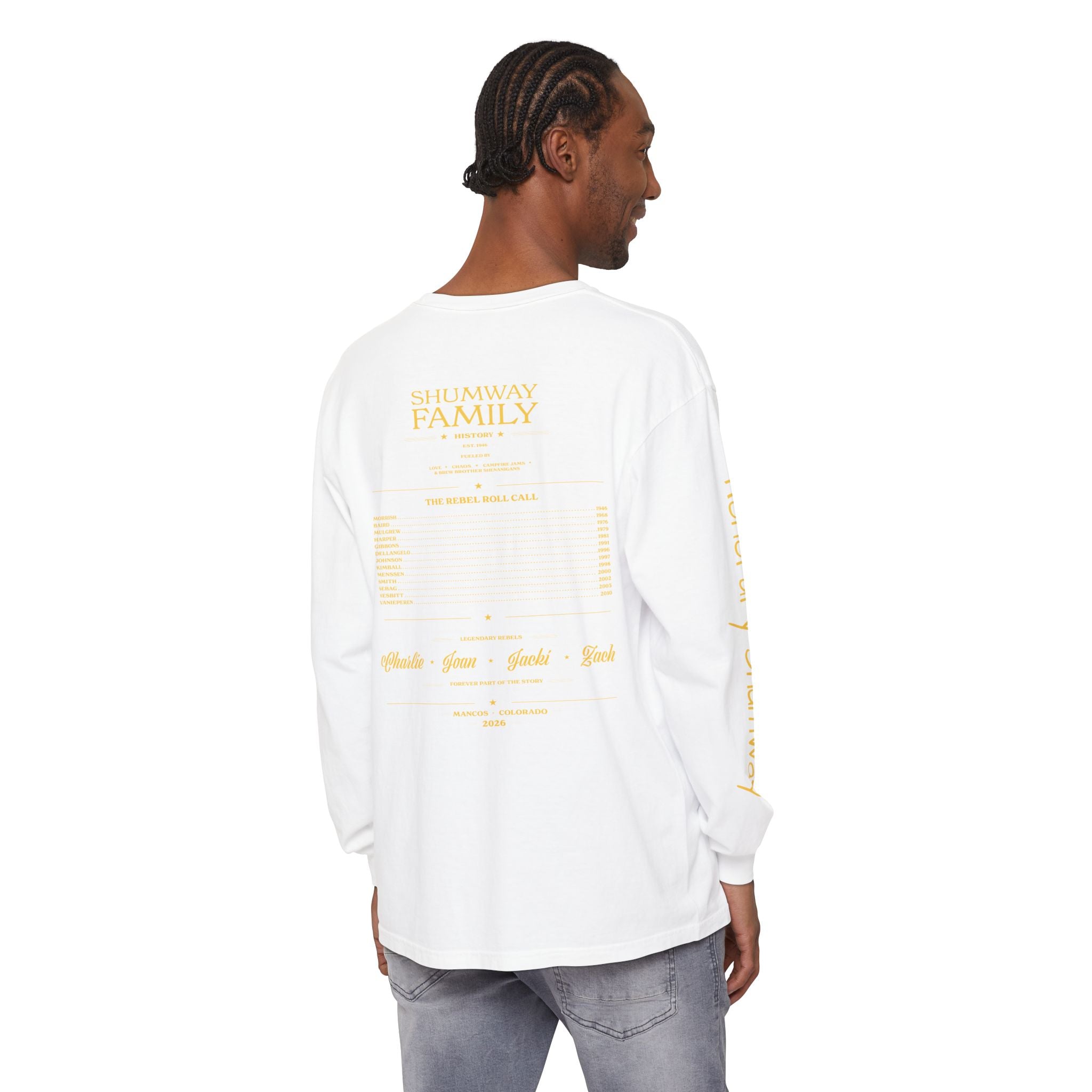 Honorary Shumway Family Rebellion Tour Long Sleeve Shirt | Band Poster Tee