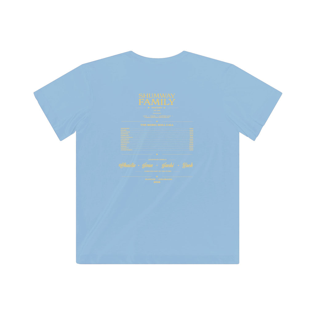 Shumway Family Rebellion Kids Tee | Mountain Nightscape, Guitars