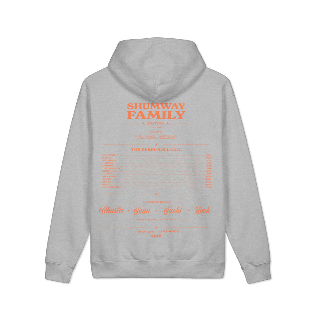 Shumway Family Rebellion Hoodie | Vintage Landscape Illustration