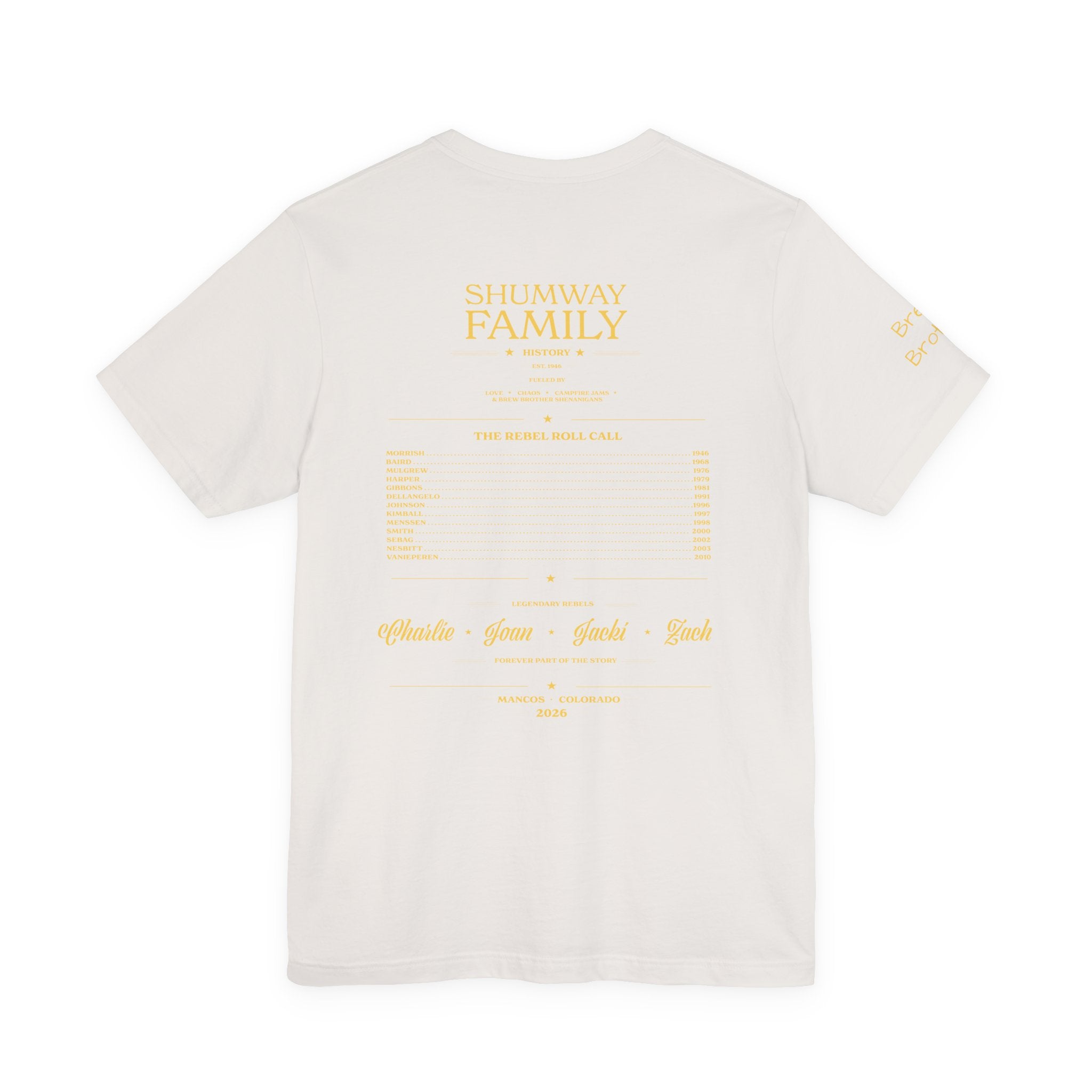 Brew Brother - Family Rebellion tour tee | Concert Poster T-shirt, Acoustic Folk Design