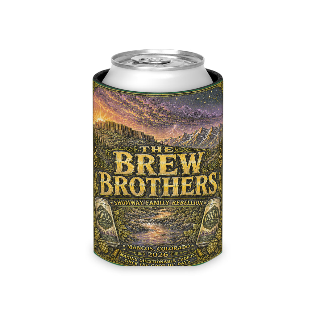 The Brew Brothers Shumway Family Rebellion Poster Can Cooler | Concert Landscape, Guitars