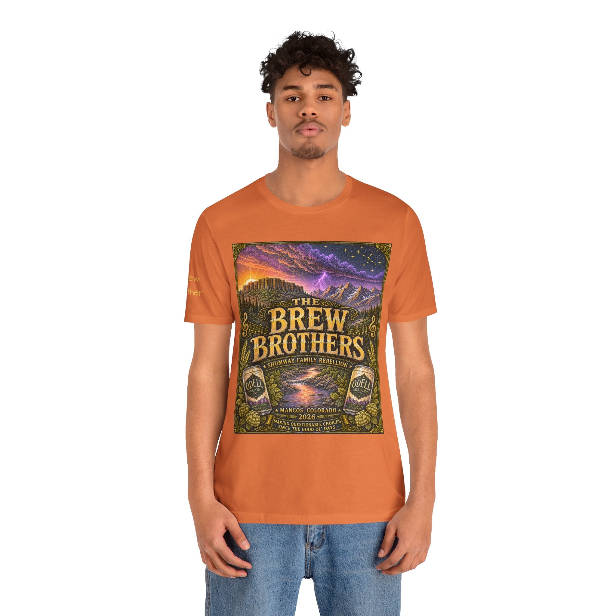 Brew Brother - Family Rebellion tour tee | Concert Poster T-shirt, Acoustic Folk Design