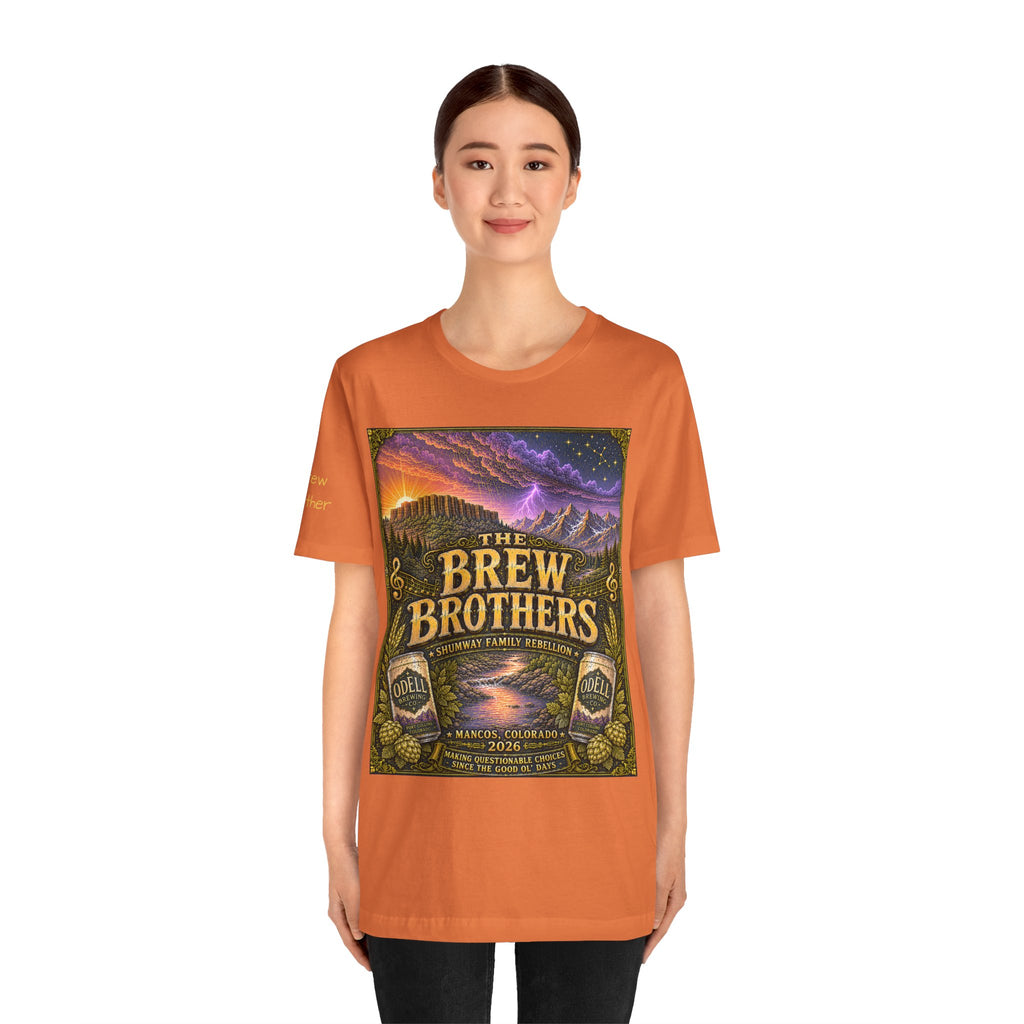 Brew Brother - Family Rebellion tour tee | Concert Poster T-shirt, Acoustic Folk Design