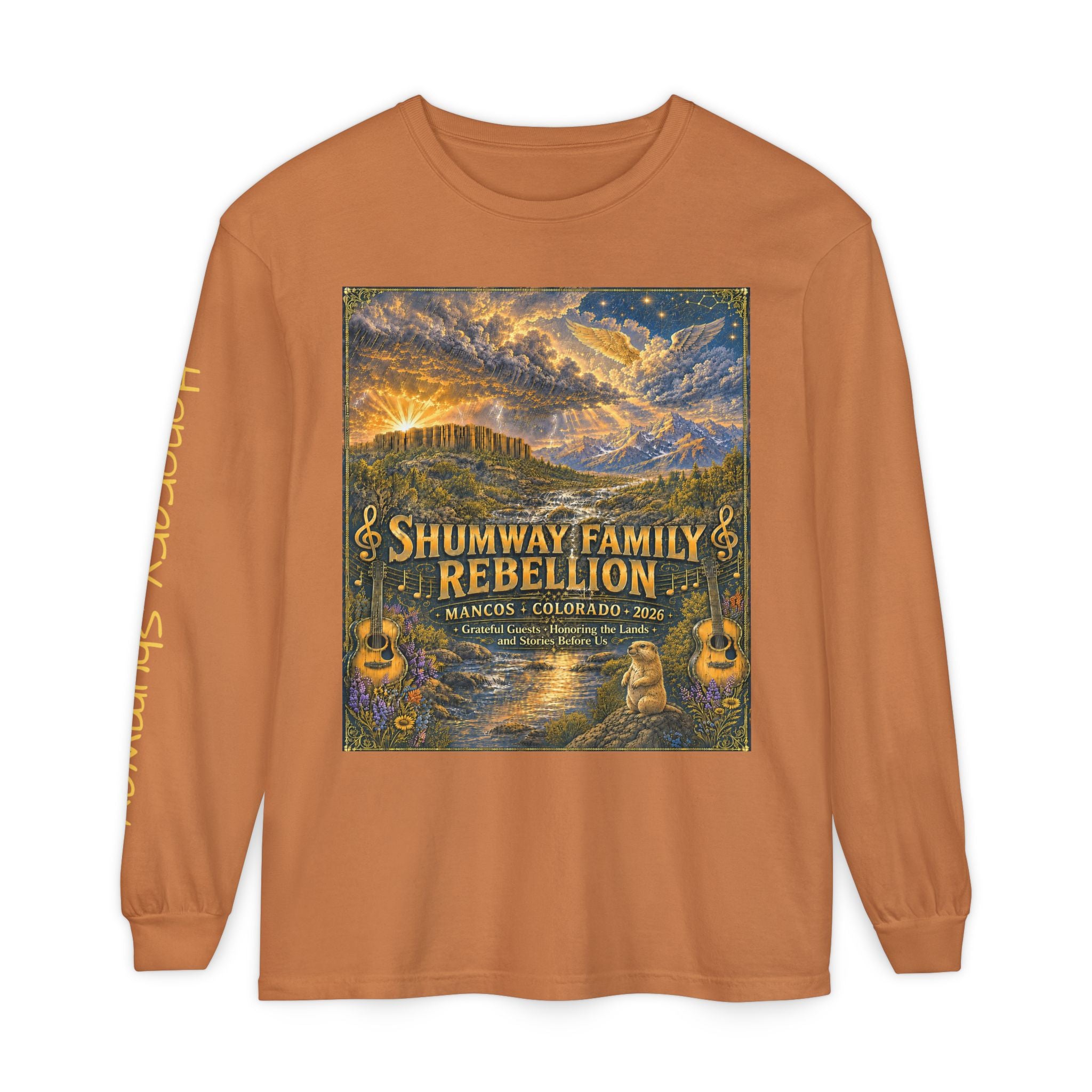 Honorary Shumway Family Rebellion Tour Long Sleeve Shirt | Band Poster Tee