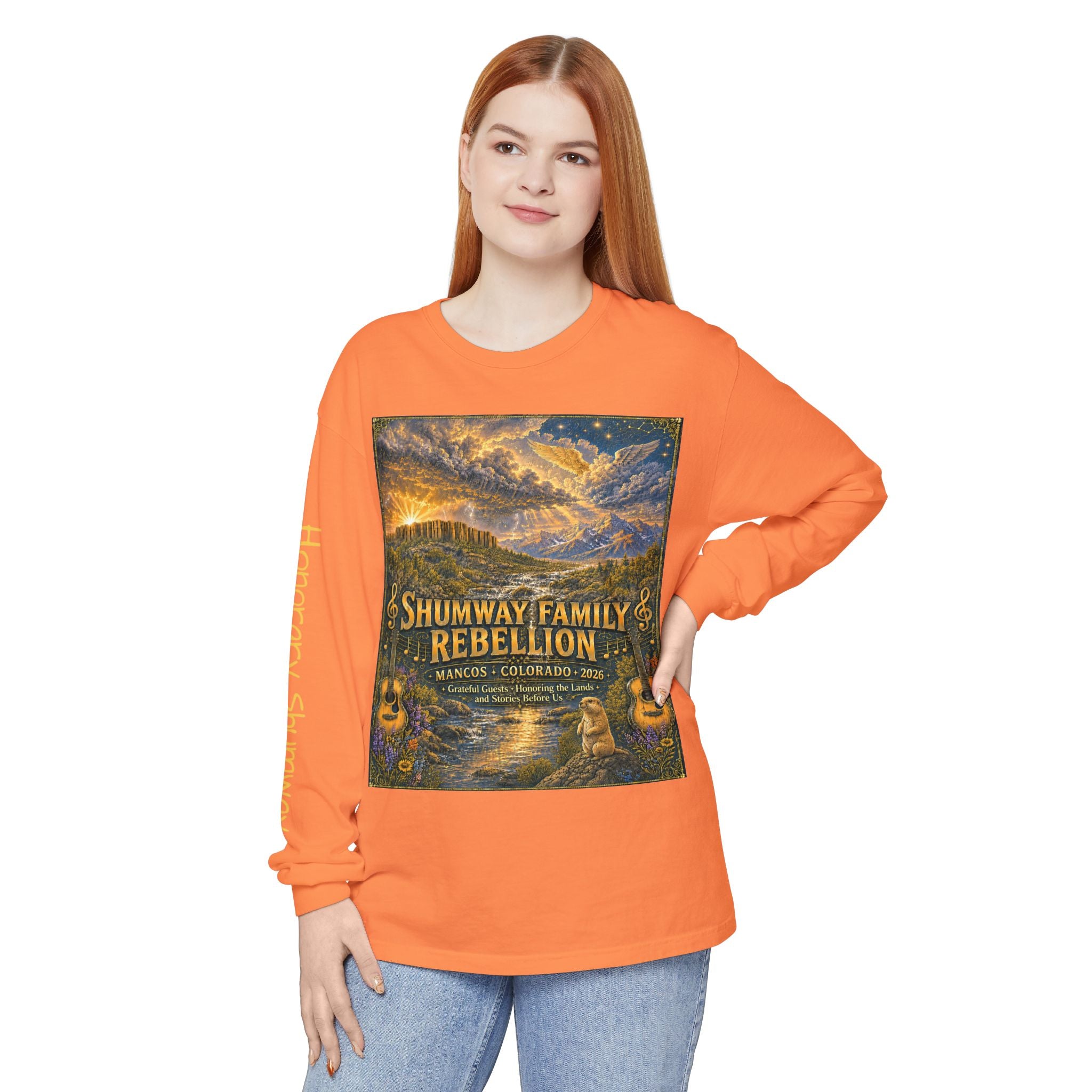 Honorary Shumway Family Rebellion Tour Long Sleeve Shirt | Band Poster Tee