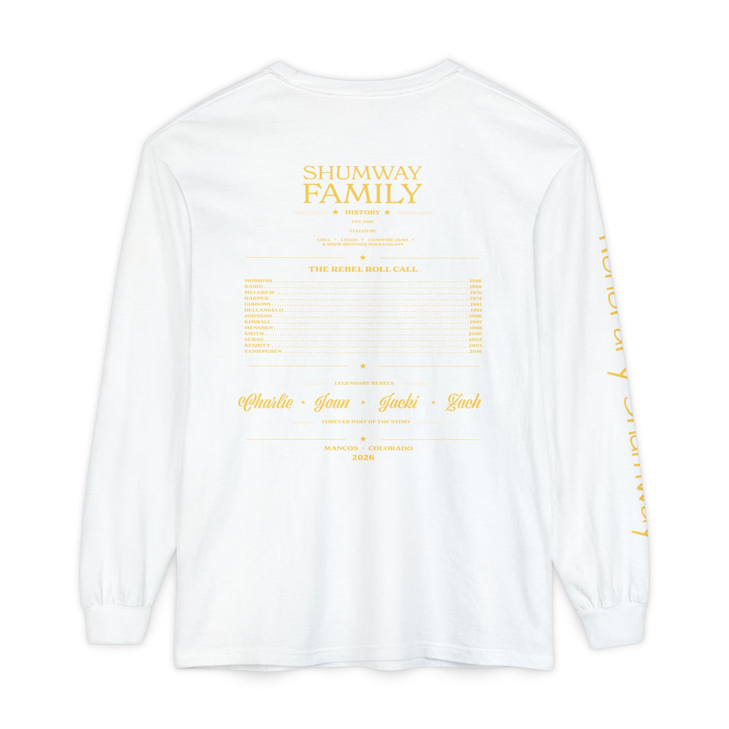 Honorary Shumway Family Rebellion Tour Long Sleeve Shirt | Band Poster Tee