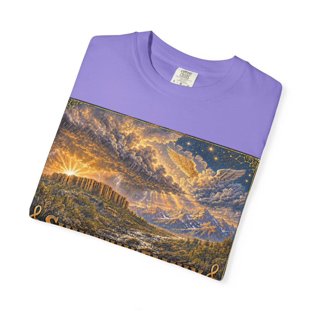 Shumway Family Rebellion T-shirt | Americana Sunset Landscape, Guitar Motif