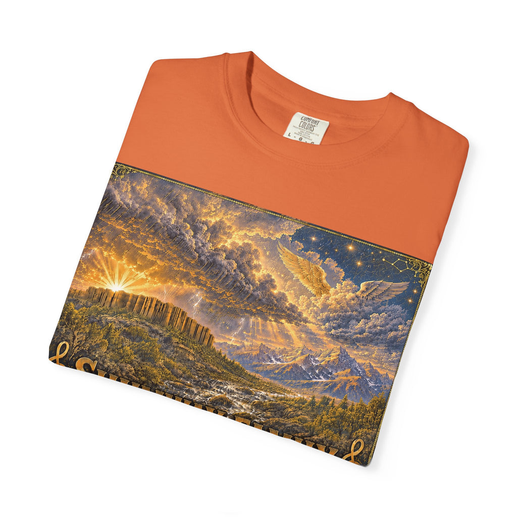 Shumway Family Rebellion T-shirt | Americana Sunset Landscape, Guitar Motif