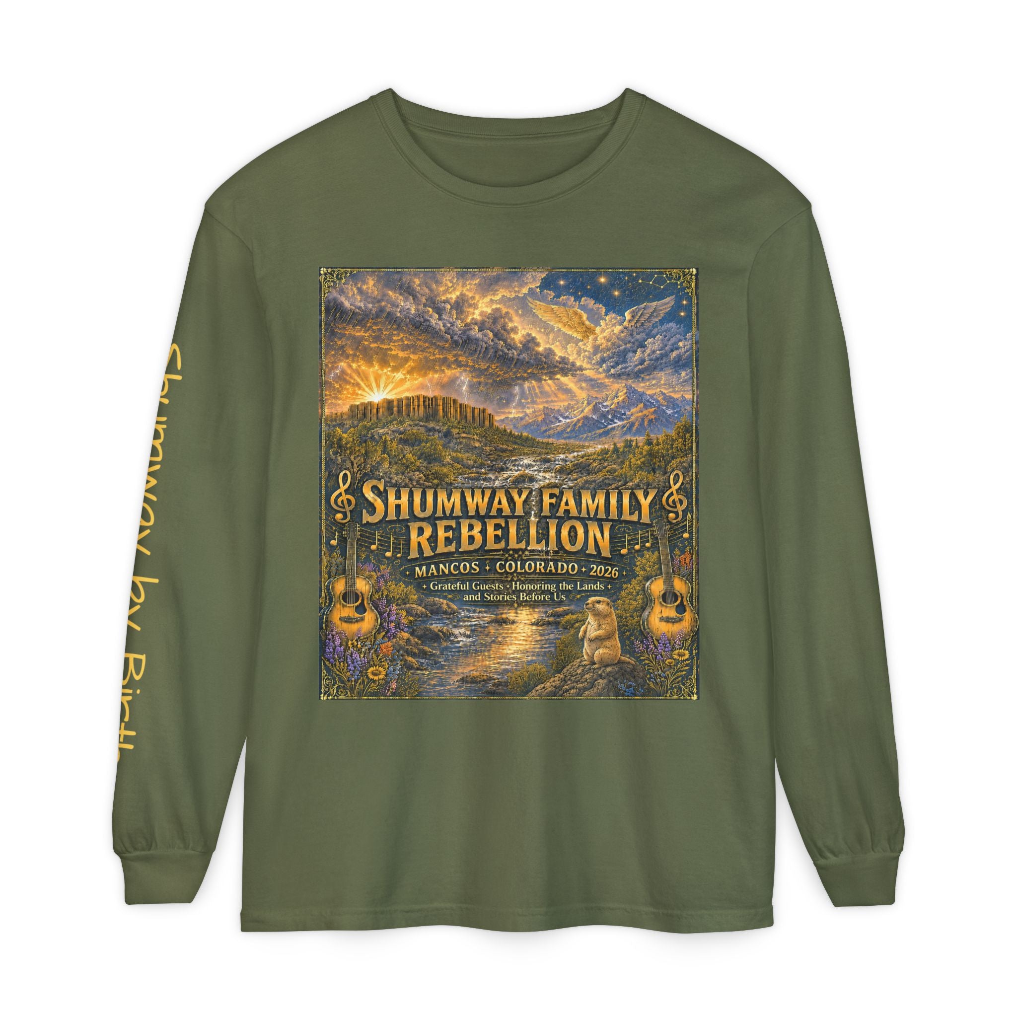 Shumway by Birth Family Rebellion Tour Long Sleeve Shirt | Band Poster Tee