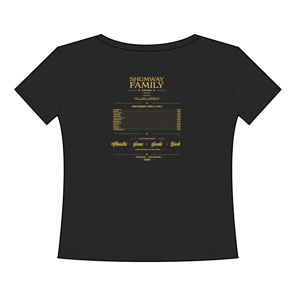 Shumway Family Rebellion Poster Tee | Mountains, Guitars, Colorado