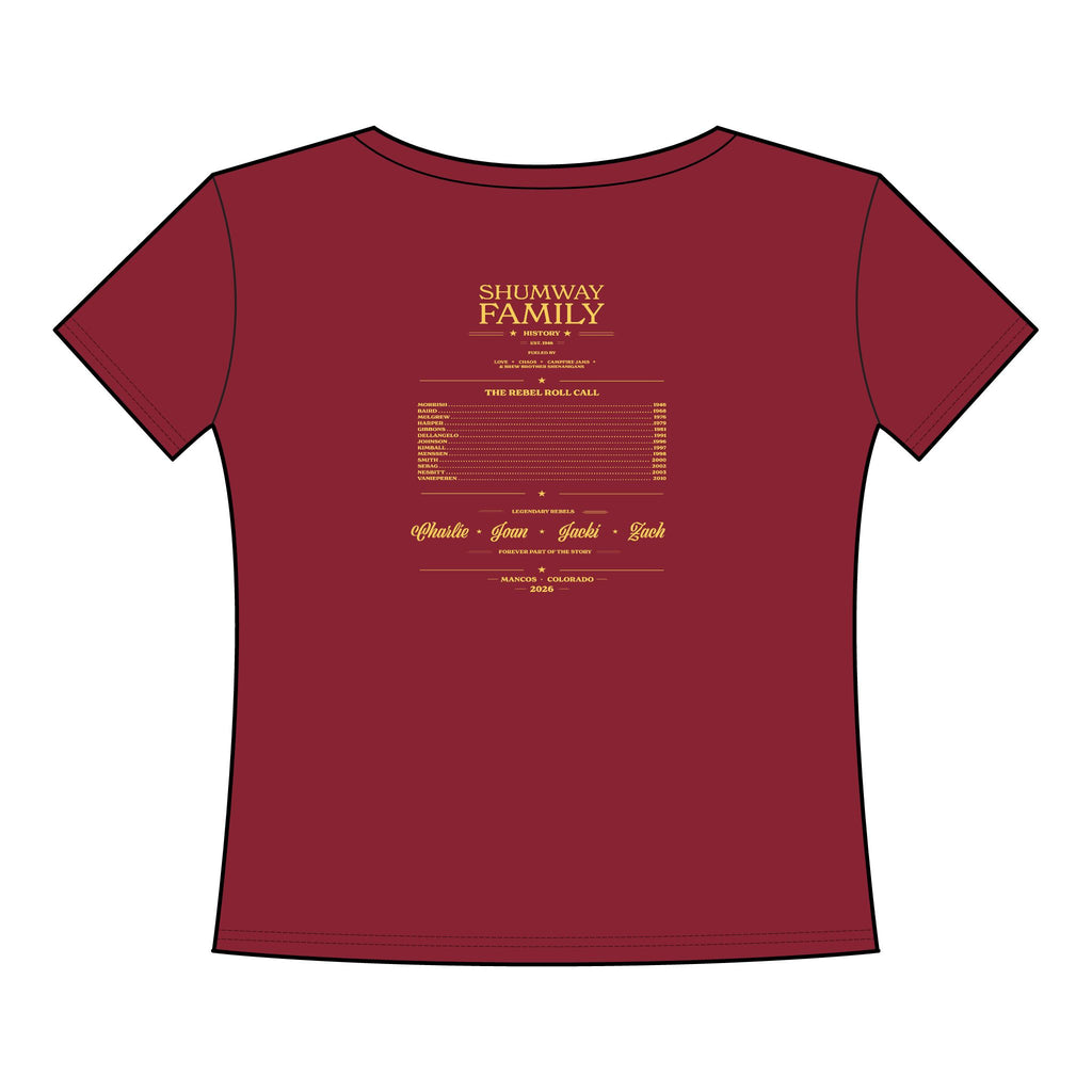 Shumway Family Rebellion Poster Tee | Mountains, Guitars, Colorado