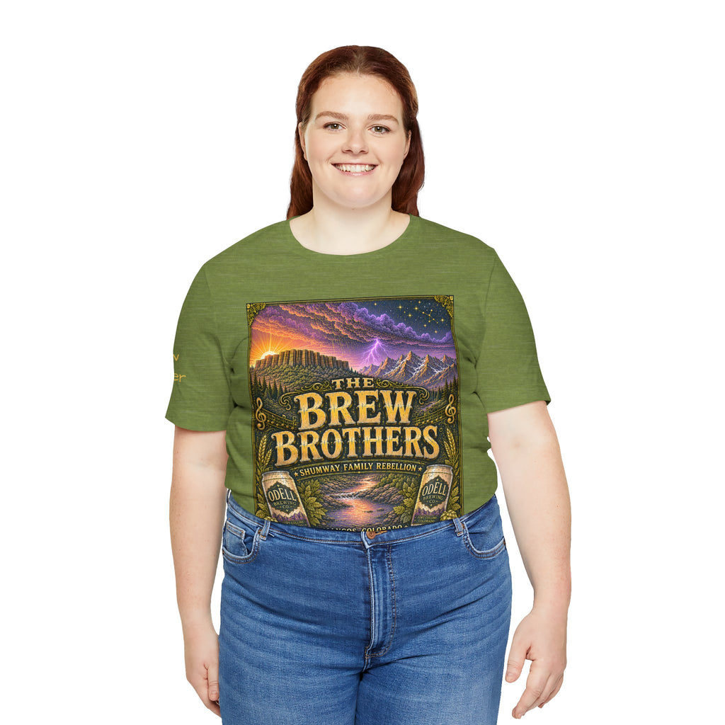 Brew Brother - Family Rebellion tour tee | Concert Poster T-shirt, Acoustic Folk Design