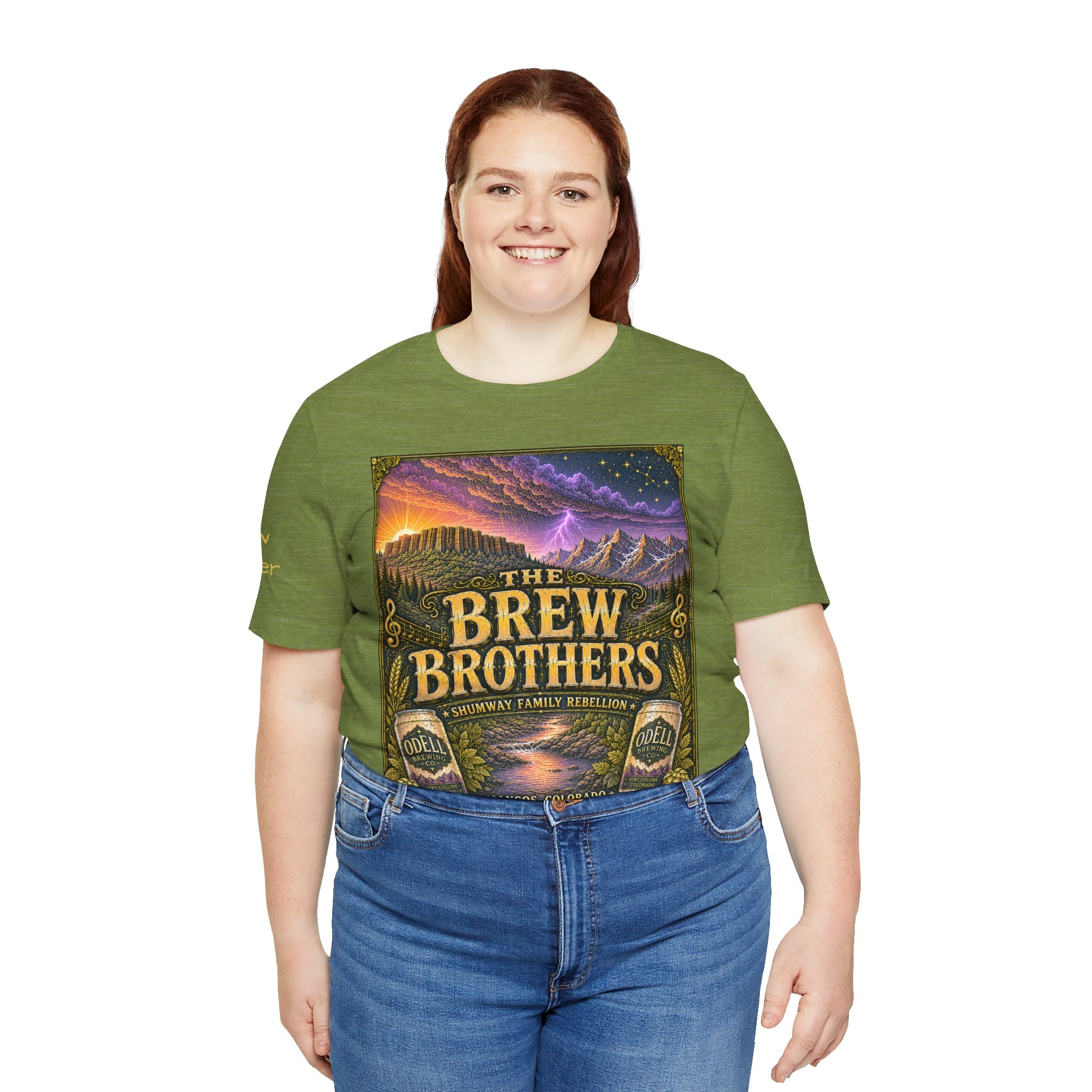 Brew Brother - Family Rebellion tour tee | Concert Poster T-shirt, Acoustic Folk Design