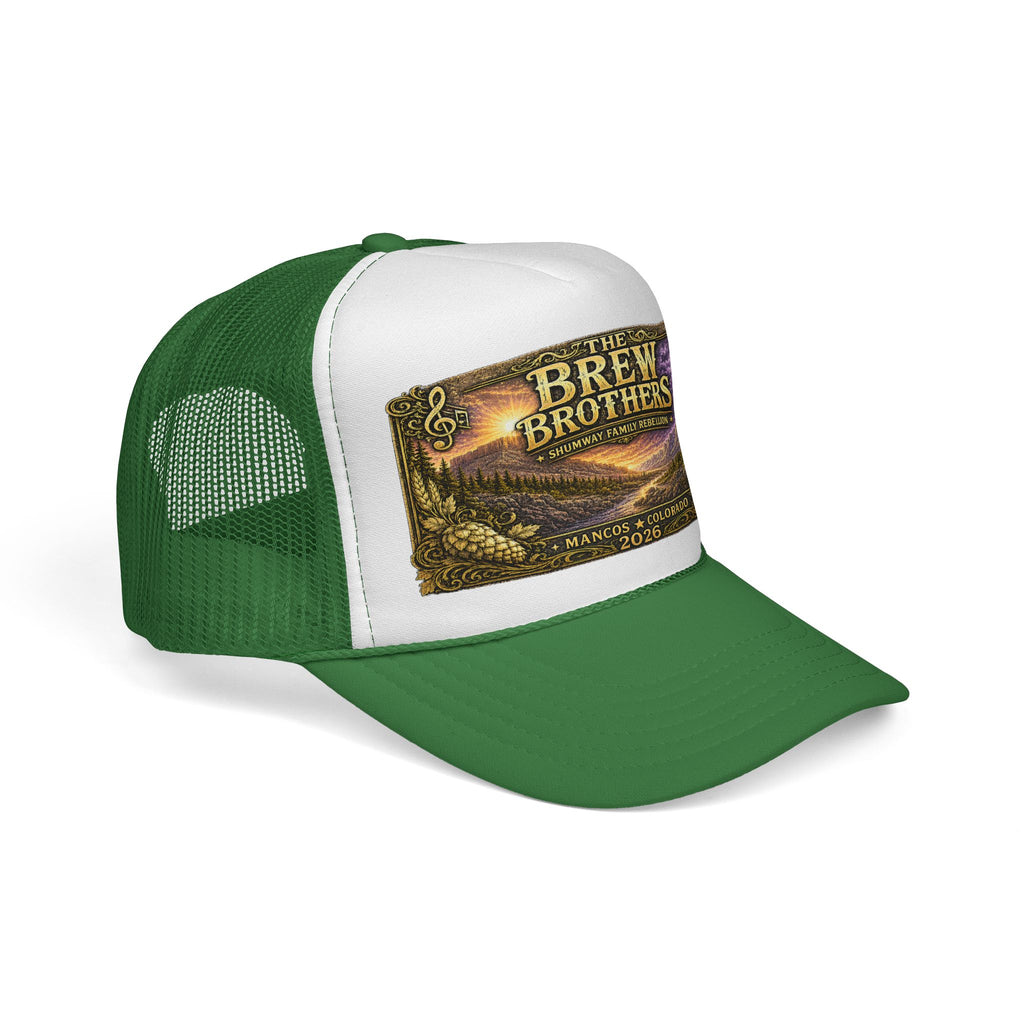 The Brew Brothers Shumway Family Rebellion concert poster Trucker Hat | Pagosa Springs Colorado music design