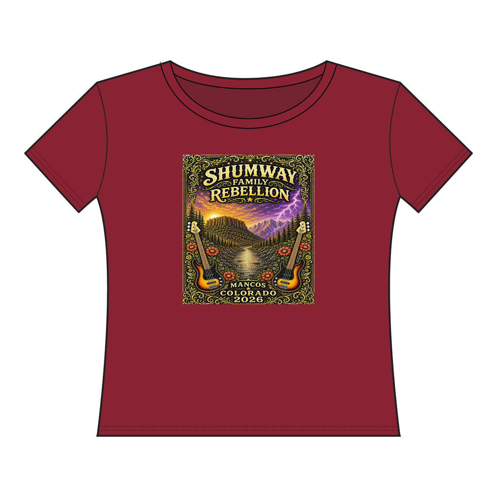 Shumway Family Rebellion Poster Tee | Mountains, Guitars, Colorado