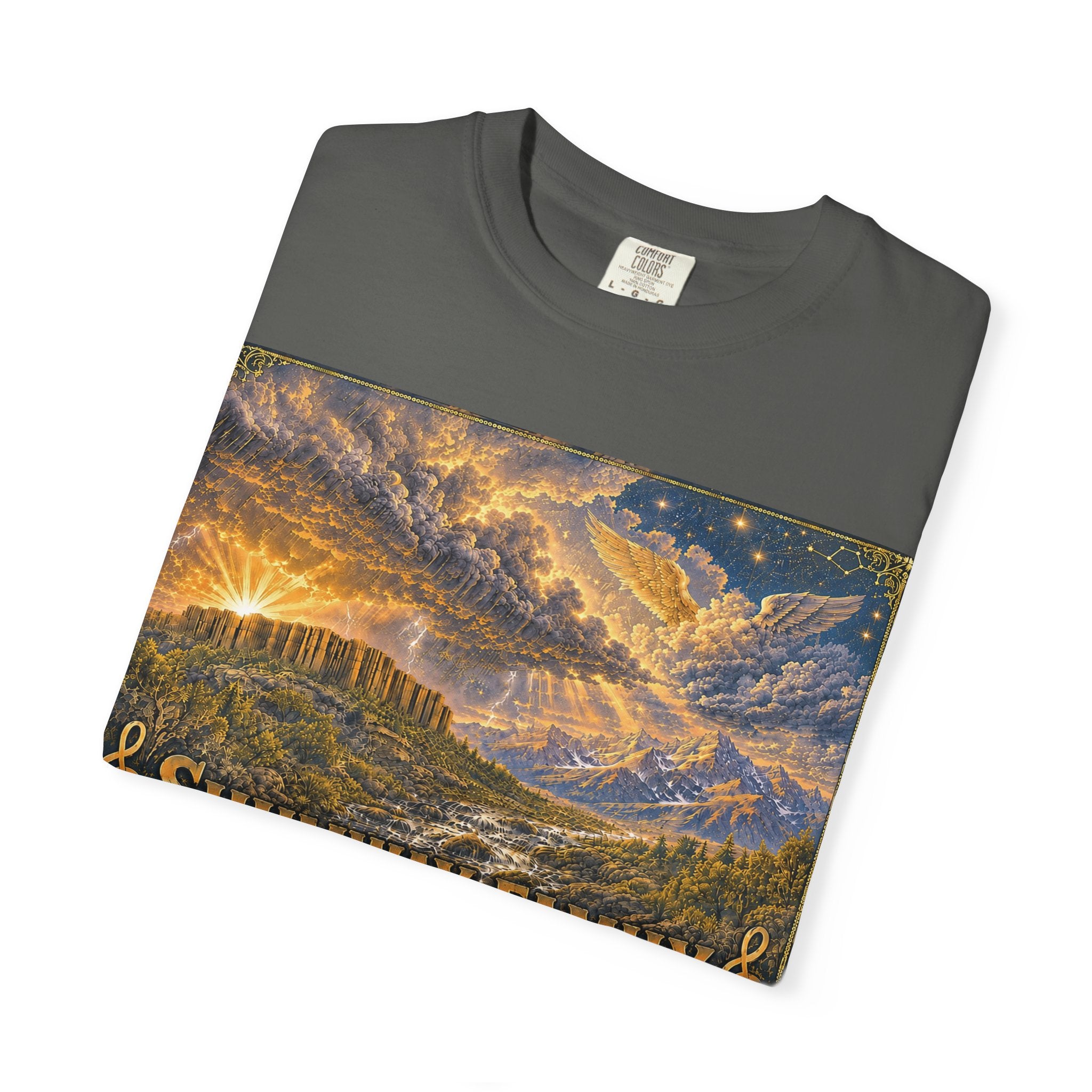 Shumway Family Rebellion T-shirt | Americana Sunset Landscape, Guitar Motif