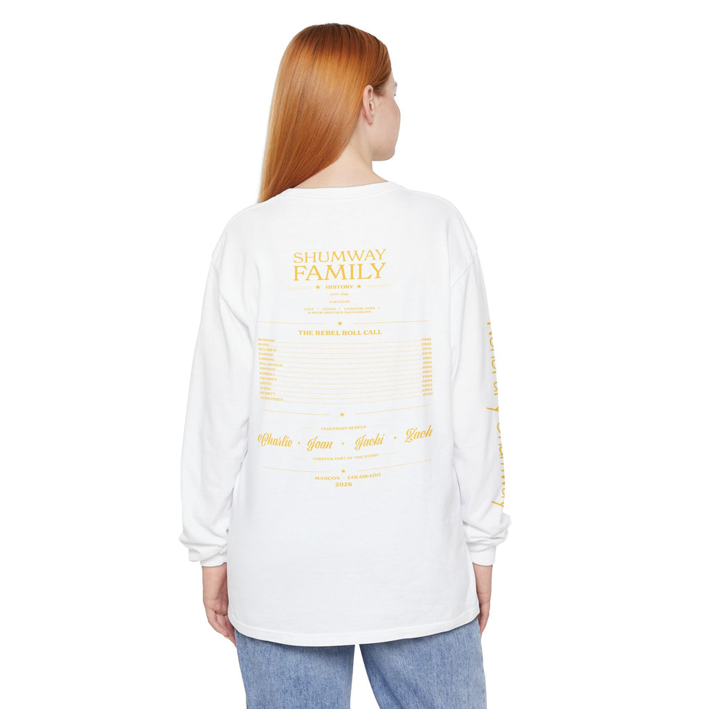 Honorary Shumway Family Rebellion Tour Long Sleeve Shirt | Band Poster Tee