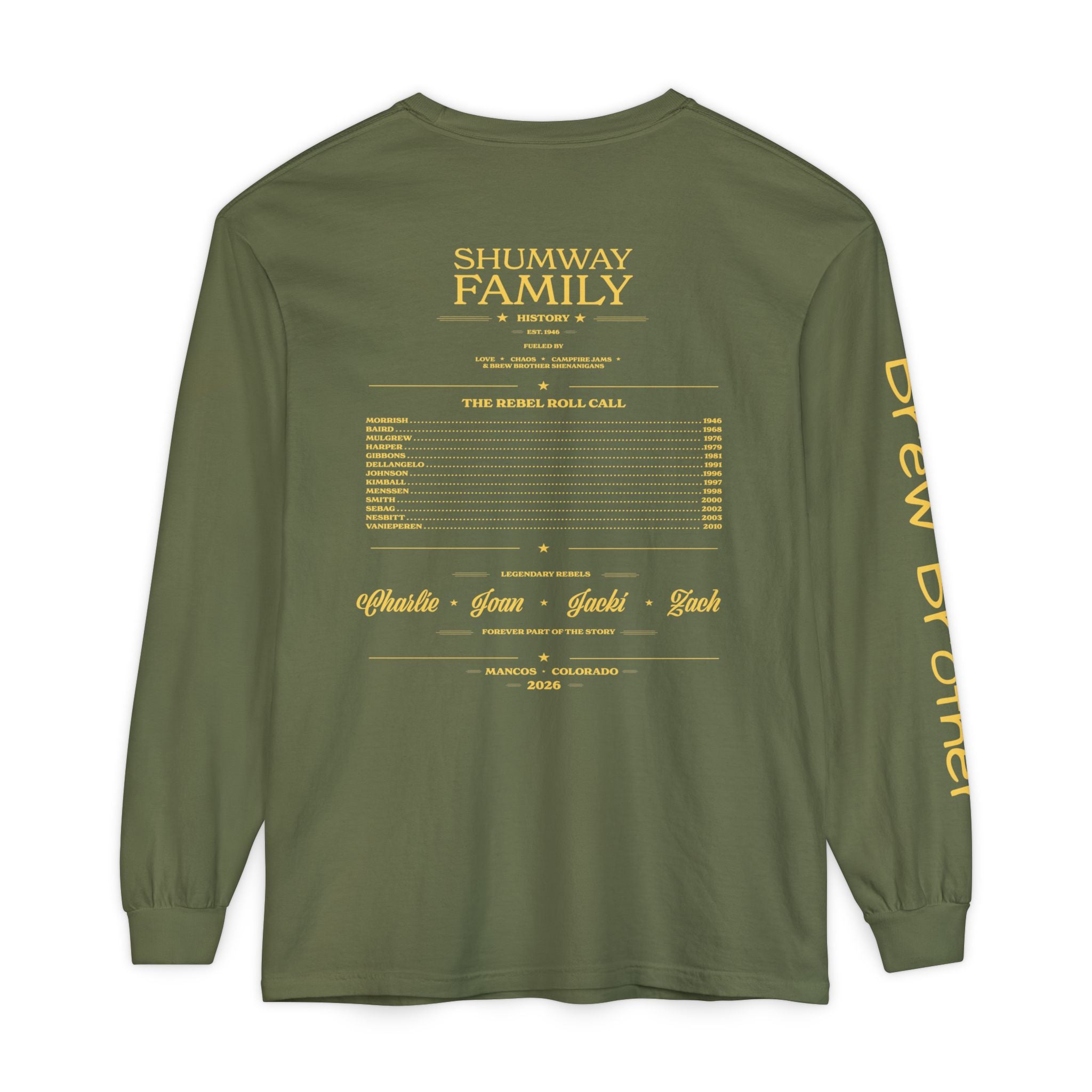 Brew Brother - Family Rebellion Tour Long Sleeve Shirt | Band Poster Tee