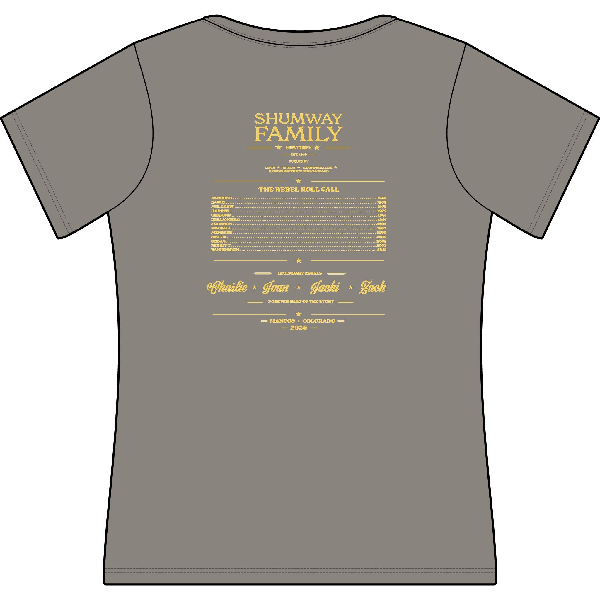 Shumway Family Rebellion Poster Tee