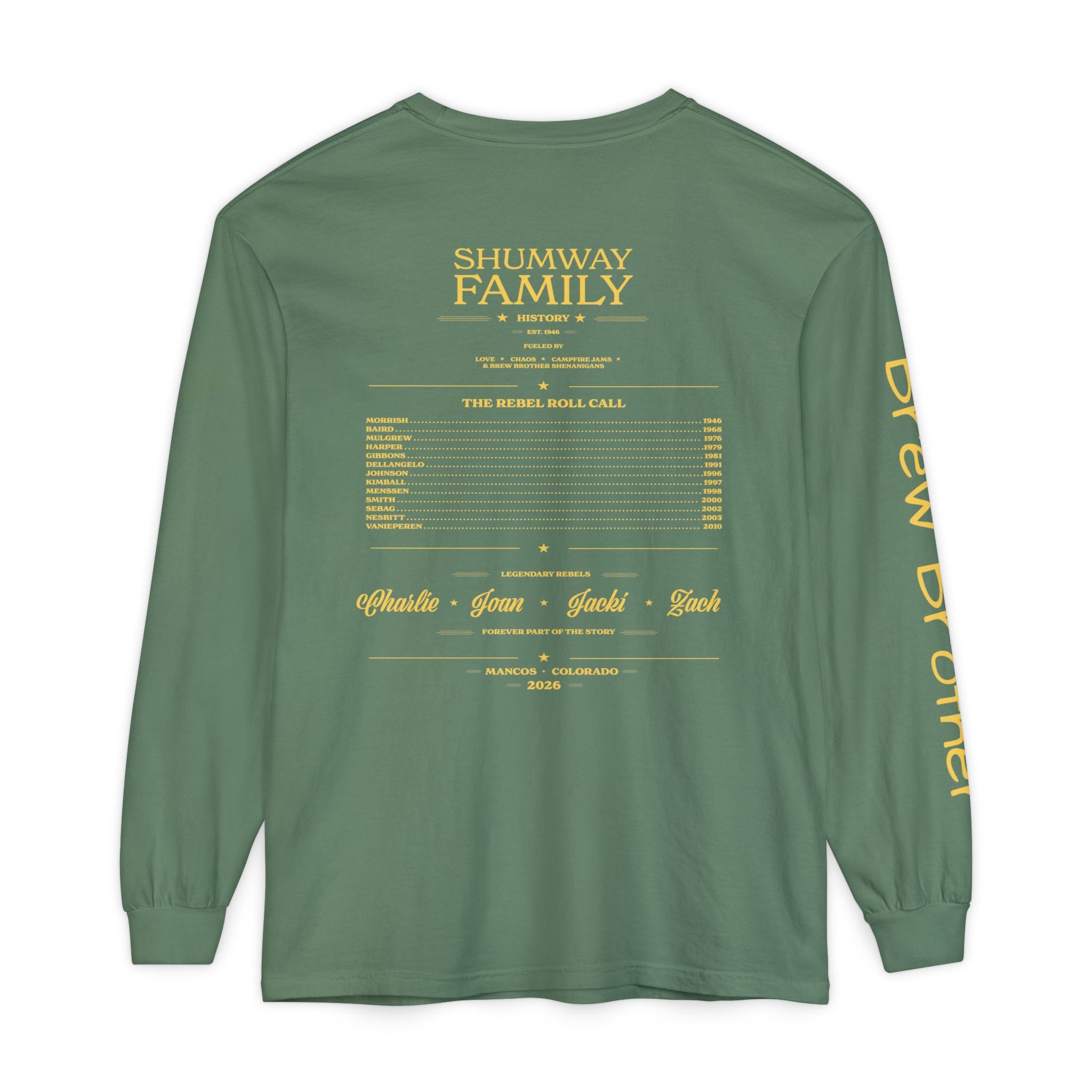 Brew Brother - Family Rebellion Tour Long Sleeve Shirt | Band Poster Tee