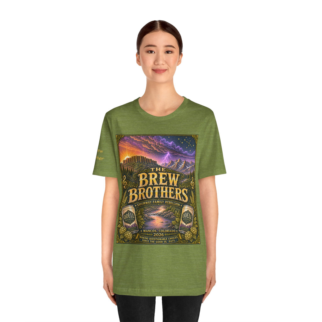 Brew Brother - Family Rebellion tour tee | Concert Poster T-shirt, Acoustic Folk Design