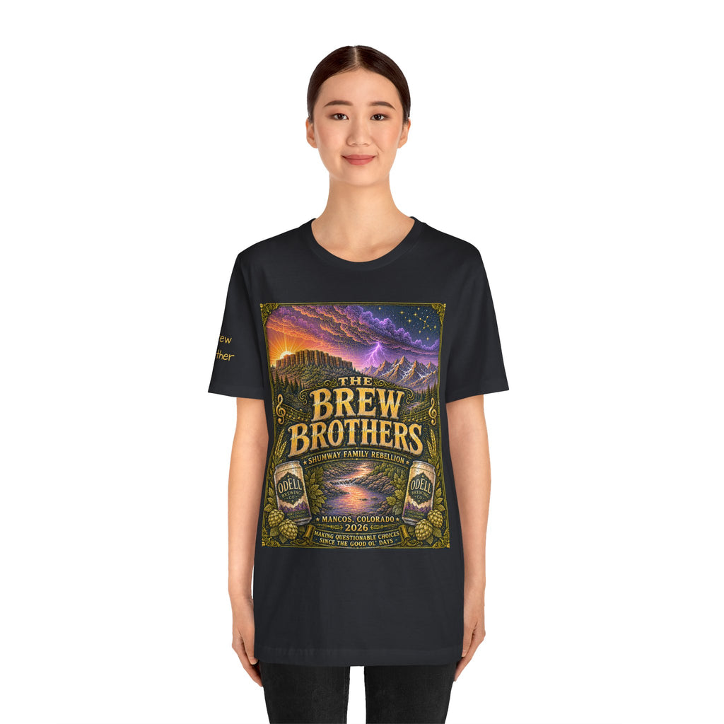 Brew Brother - Family Rebellion tour tee | Concert Poster T-shirt, Acoustic Folk Design