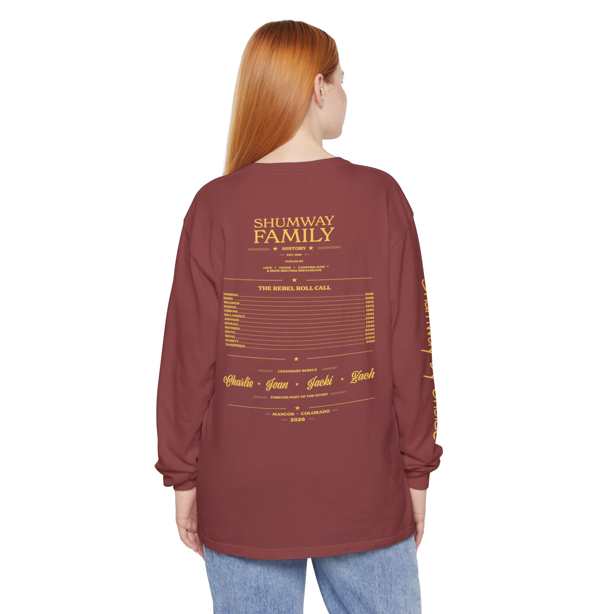Shumway by Choice Family Rebellion Tour Long Sleeve Shirt | Band Poster Tee