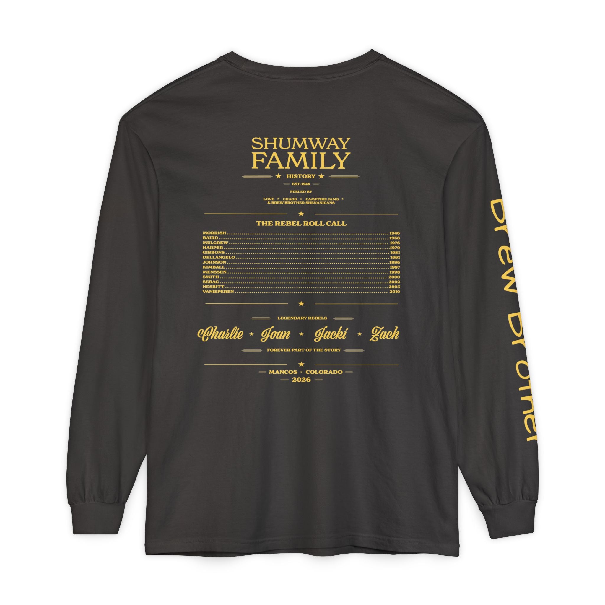 Brew Brother - Family Rebellion Tour Long Sleeve Shirt | Band Poster Tee