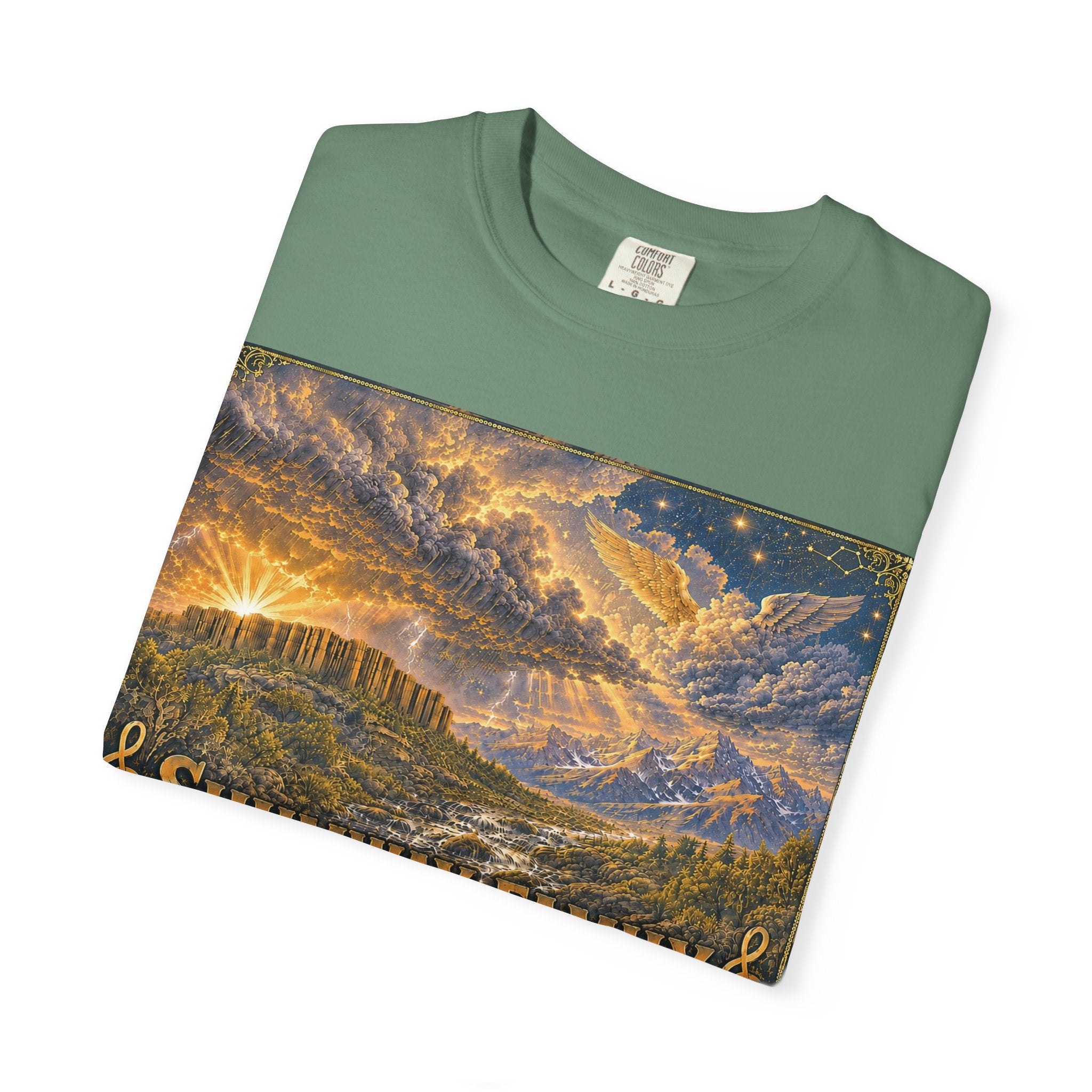 Shumway Family Rebellion T-shirt | Americana Sunset Landscape, Guitar Motif