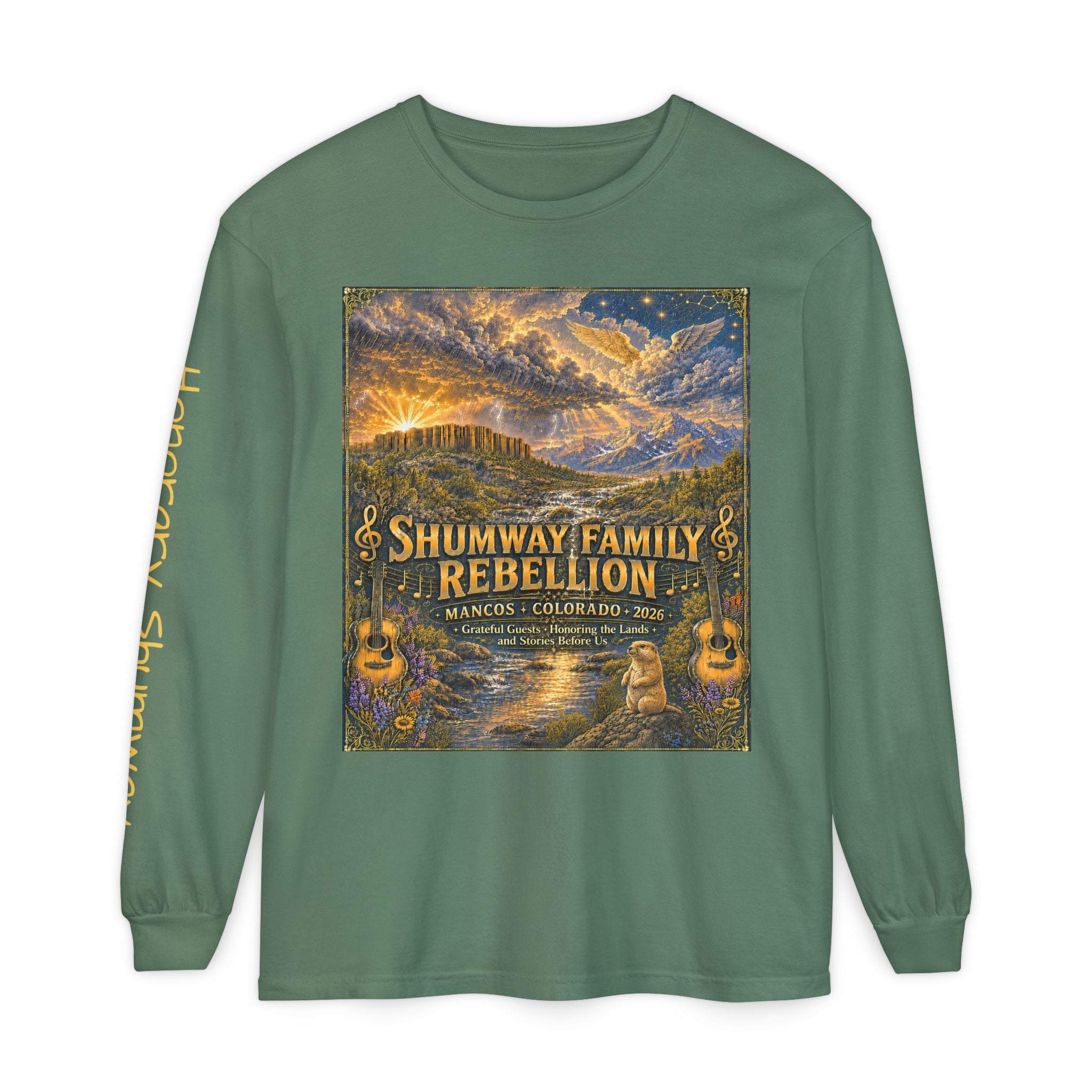 Honorary Shumway Family Rebellion Tour Long Sleeve Shirt | Band Poster Tee