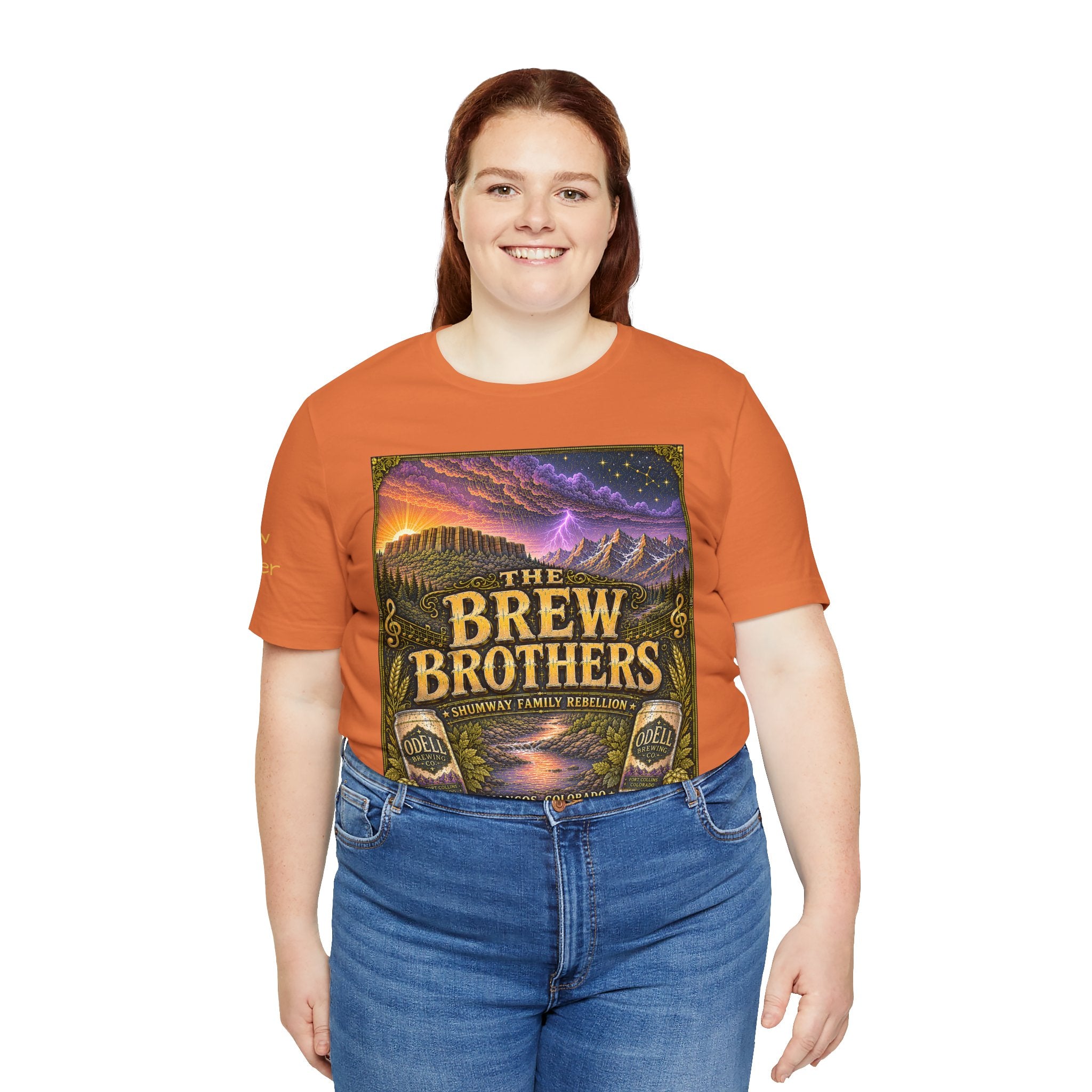 Brew Brother - Family Rebellion tour tee | Concert Poster T-shirt, Acoustic Folk Design