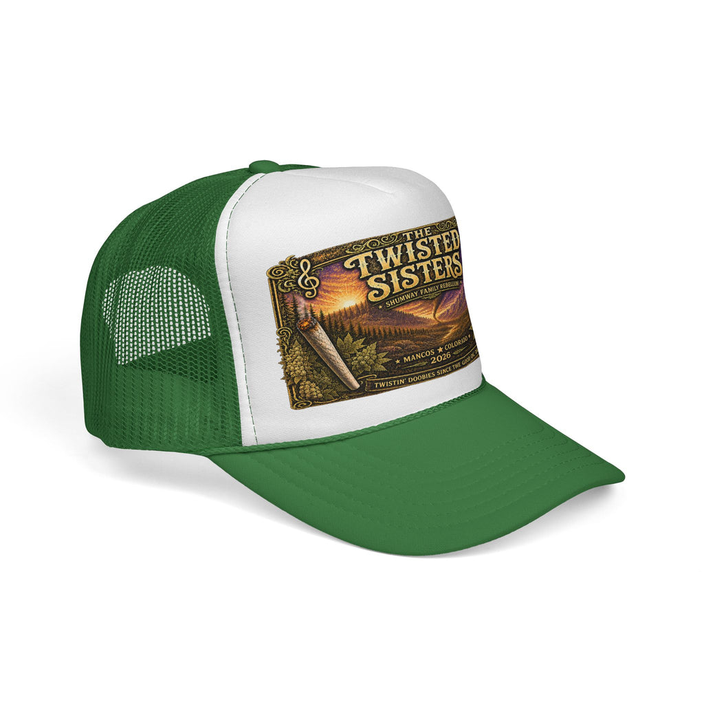 Twister Sister Shumway Family Rebellion concert poster Trucker Hat | Pagosa Springs Colorado music design