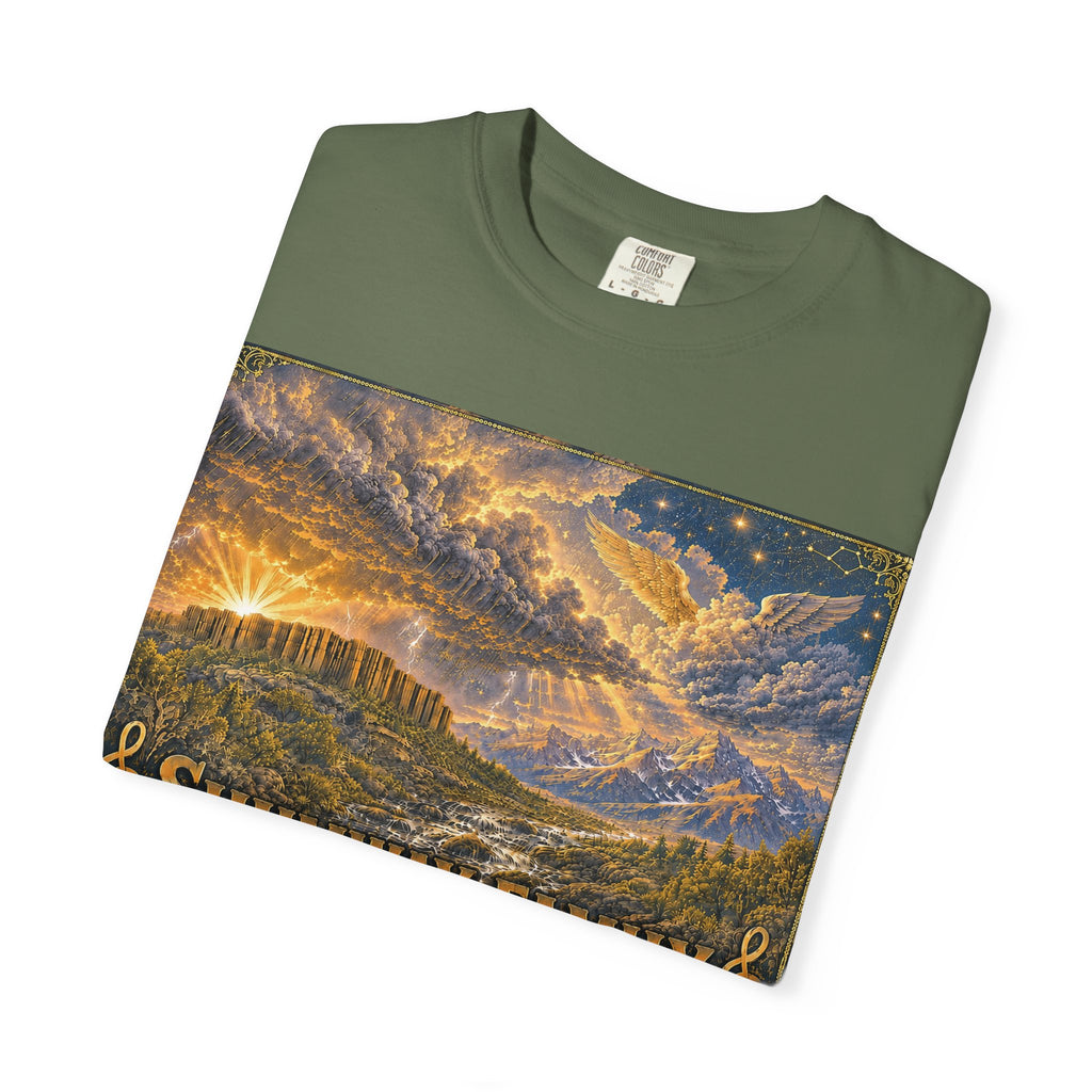 Shumway Family Rebellion T-shirt | Americana Sunset Landscape, Guitar Motif