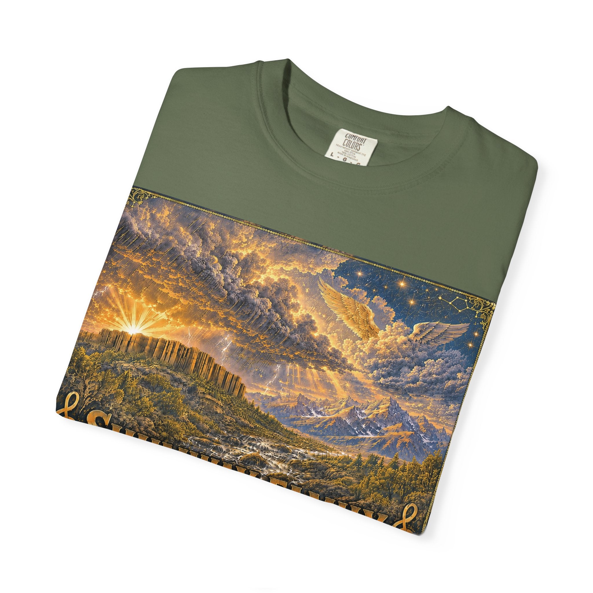 Shumway Family Rebellion T-shirt | Americana Sunset Landscape, Guitar Motif