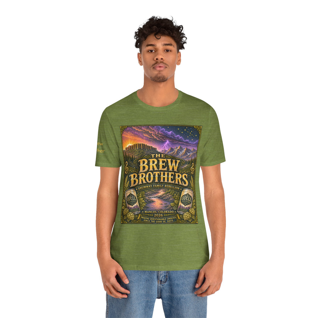 Brew Brother - Family Rebellion tour tee | Concert Poster T-shirt, Acoustic Folk Design