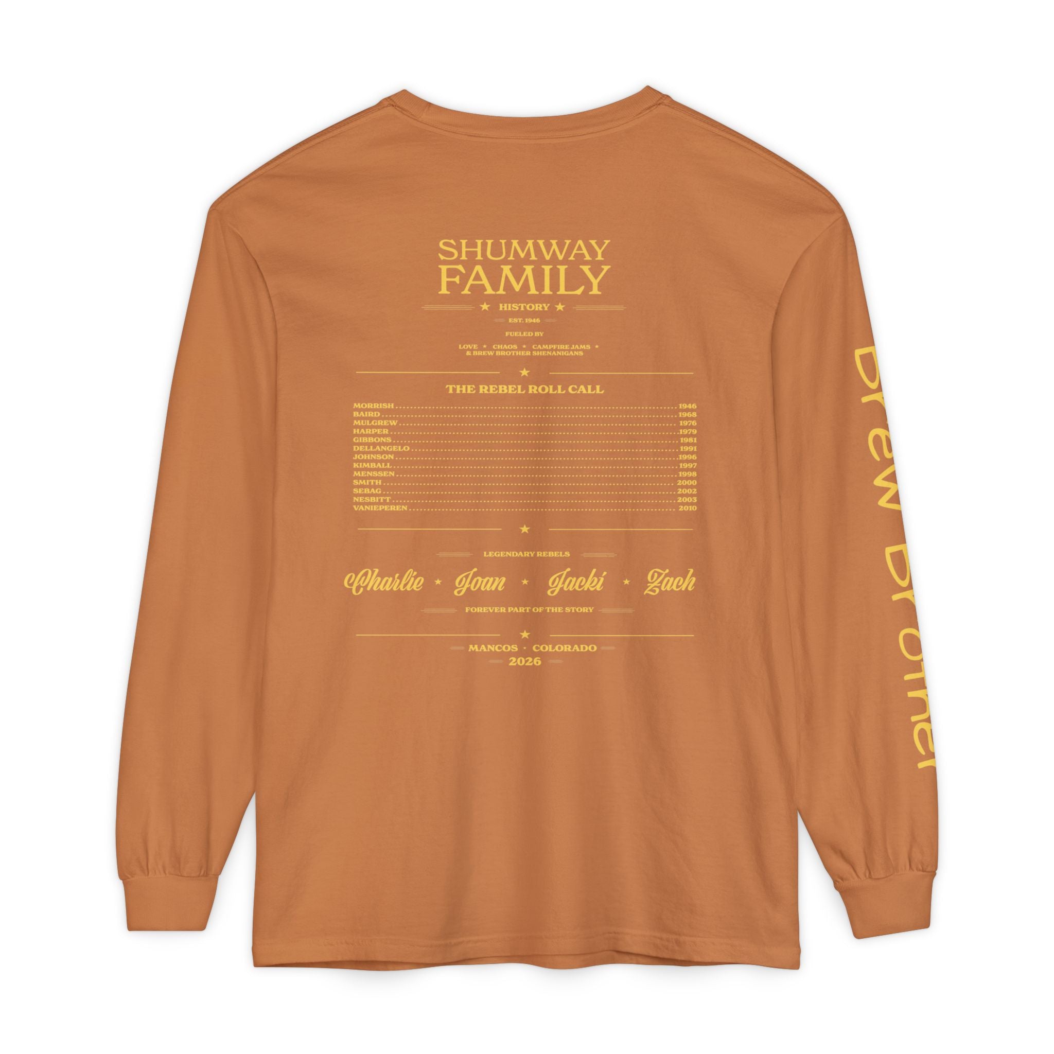 Brew Brother - Family Rebellion Tour Long Sleeve Shirt | Band Poster Tee