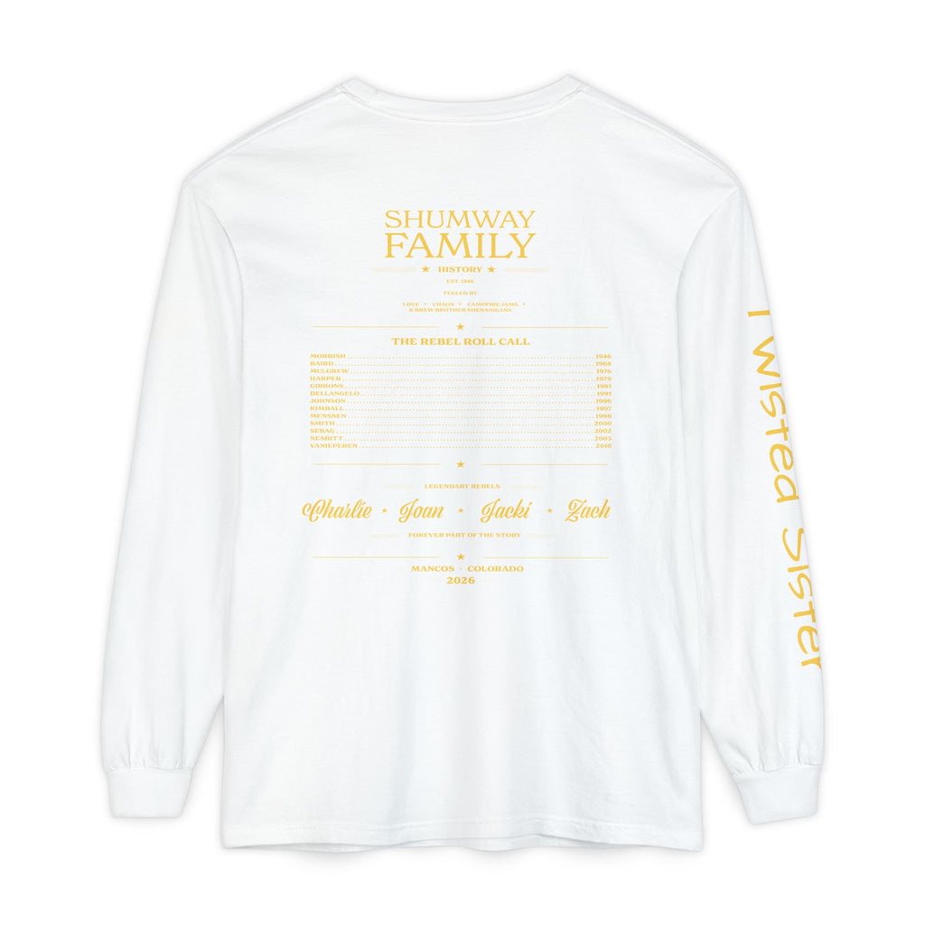 Twisted Sister - Shumway by Choice Family Rebellion Tour Long Sleeve Shirt | Band Poster Tee