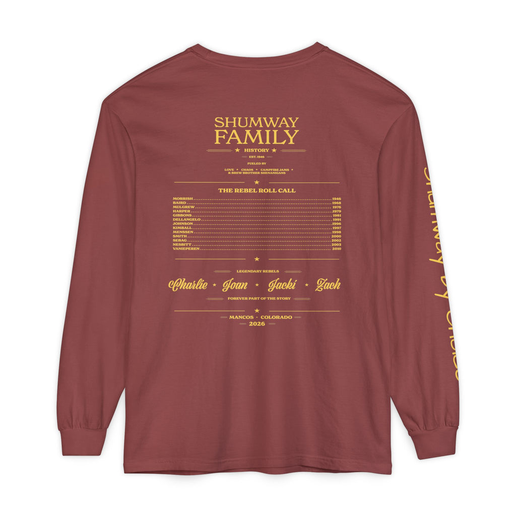 Shumway by Choice Family Rebellion Tour Long Sleeve Shirt | Band Poster Tee