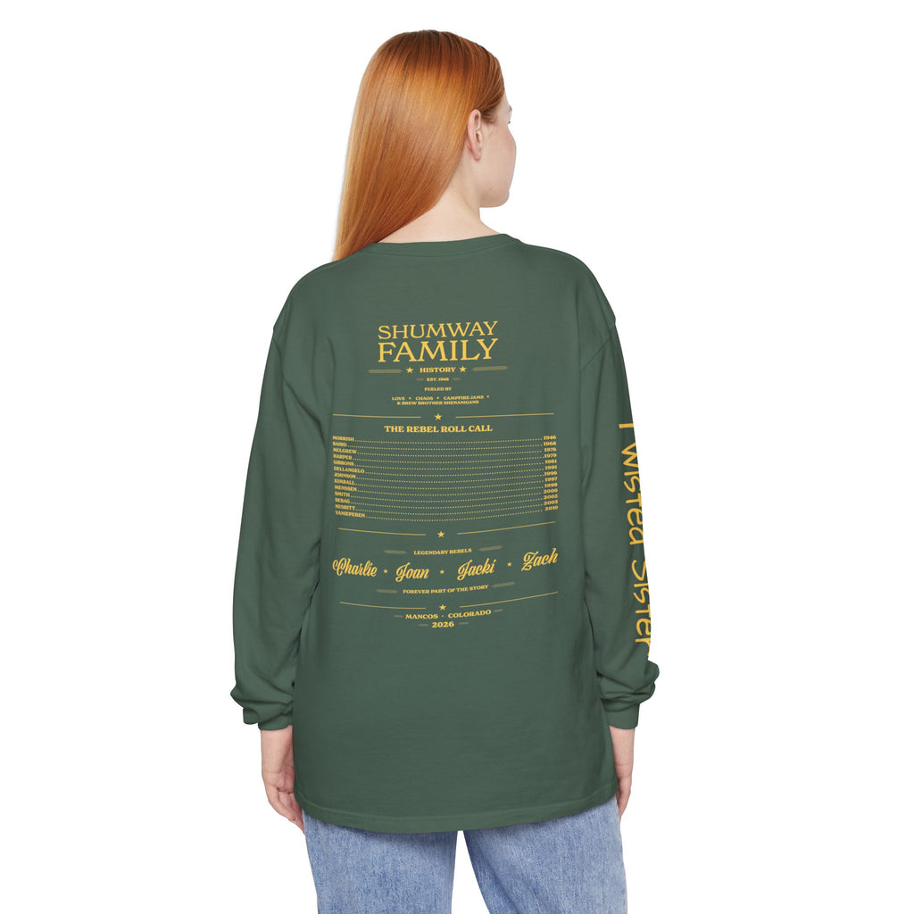 Twisted Sister - Shumway by Choice Family Rebellion Tour Long Sleeve Shirt | Band Poster Tee