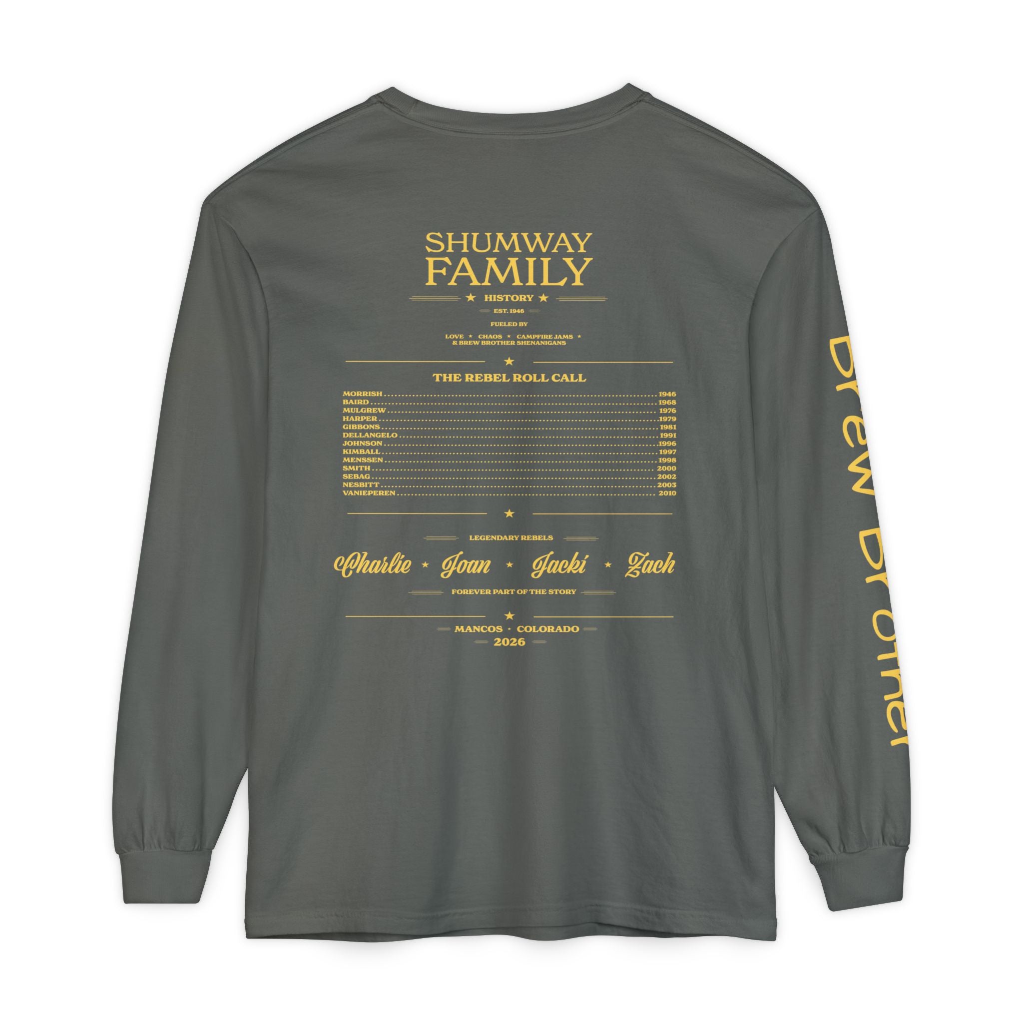 Brew Brother - Family Rebellion Tour Long Sleeve Shirt | Band Poster Tee