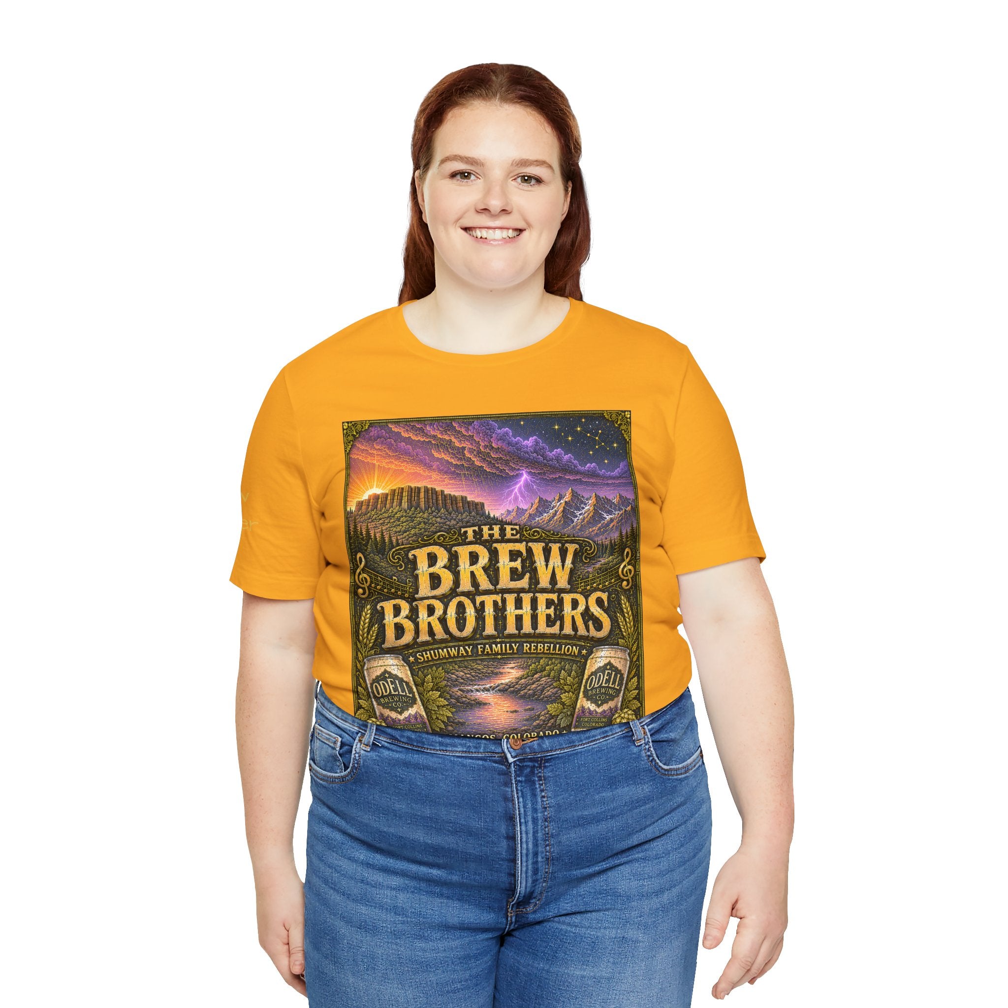 Brew Brother - Family Rebellion tour tee | Concert Poster T-shirt, Acoustic Folk Design