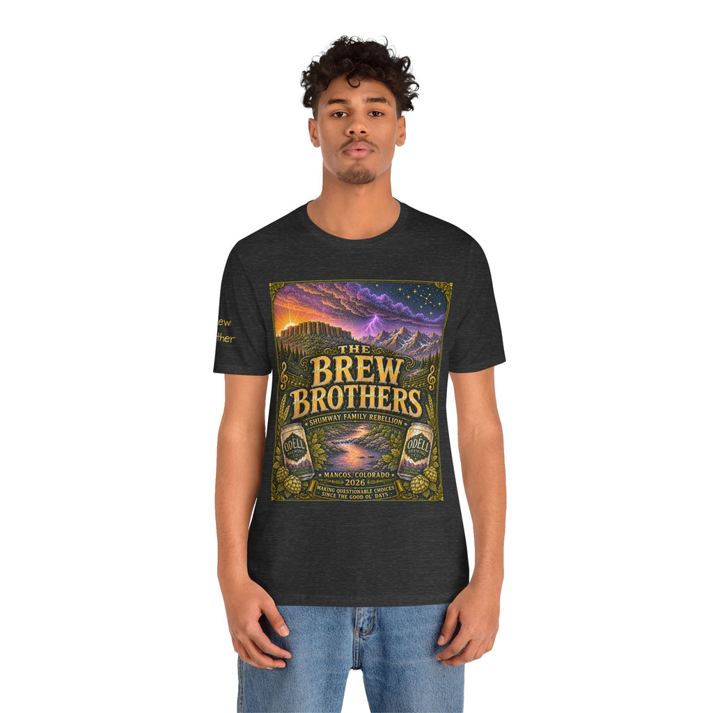 Brew Brother - Family Rebellion tour tee | Concert Poster T-shirt, Acoustic Folk Design