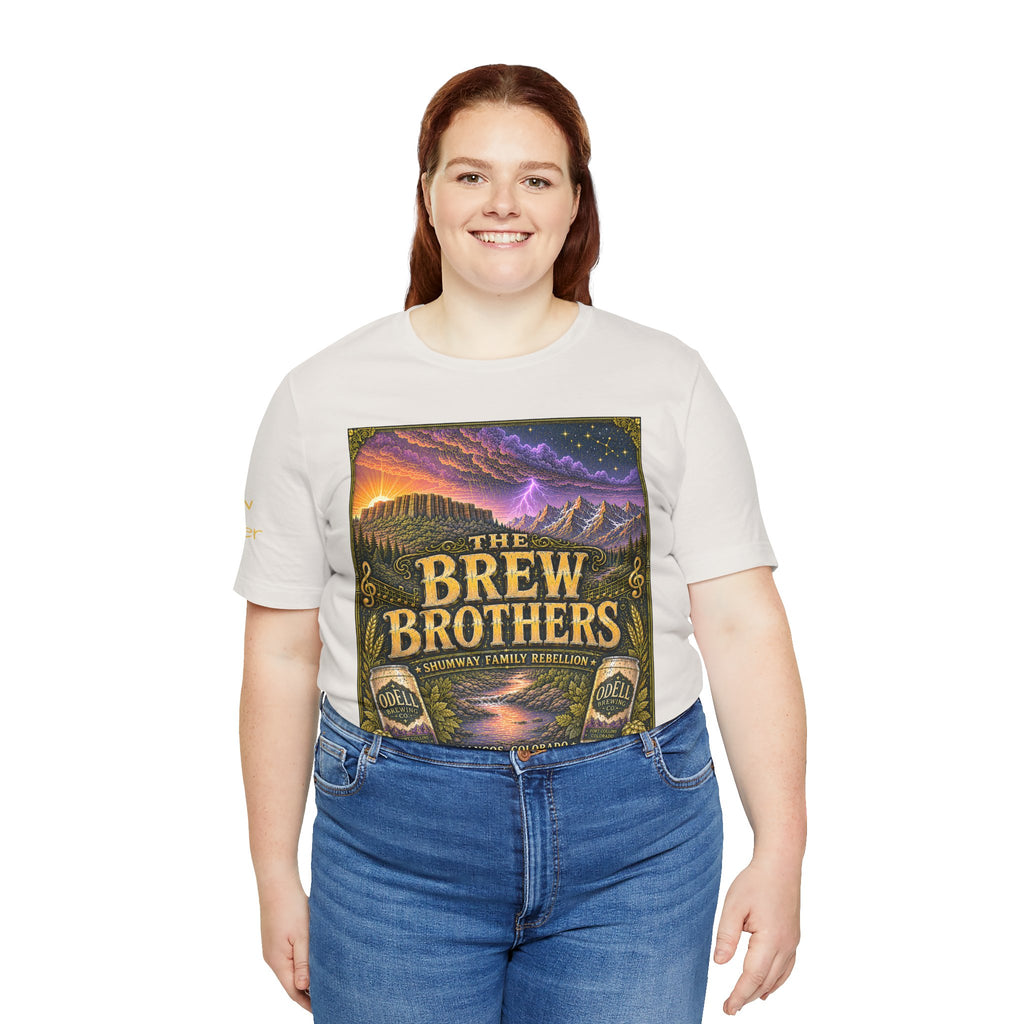 Brew Brother - Family Rebellion tour tee | Concert Poster T-shirt, Acoustic Folk Design